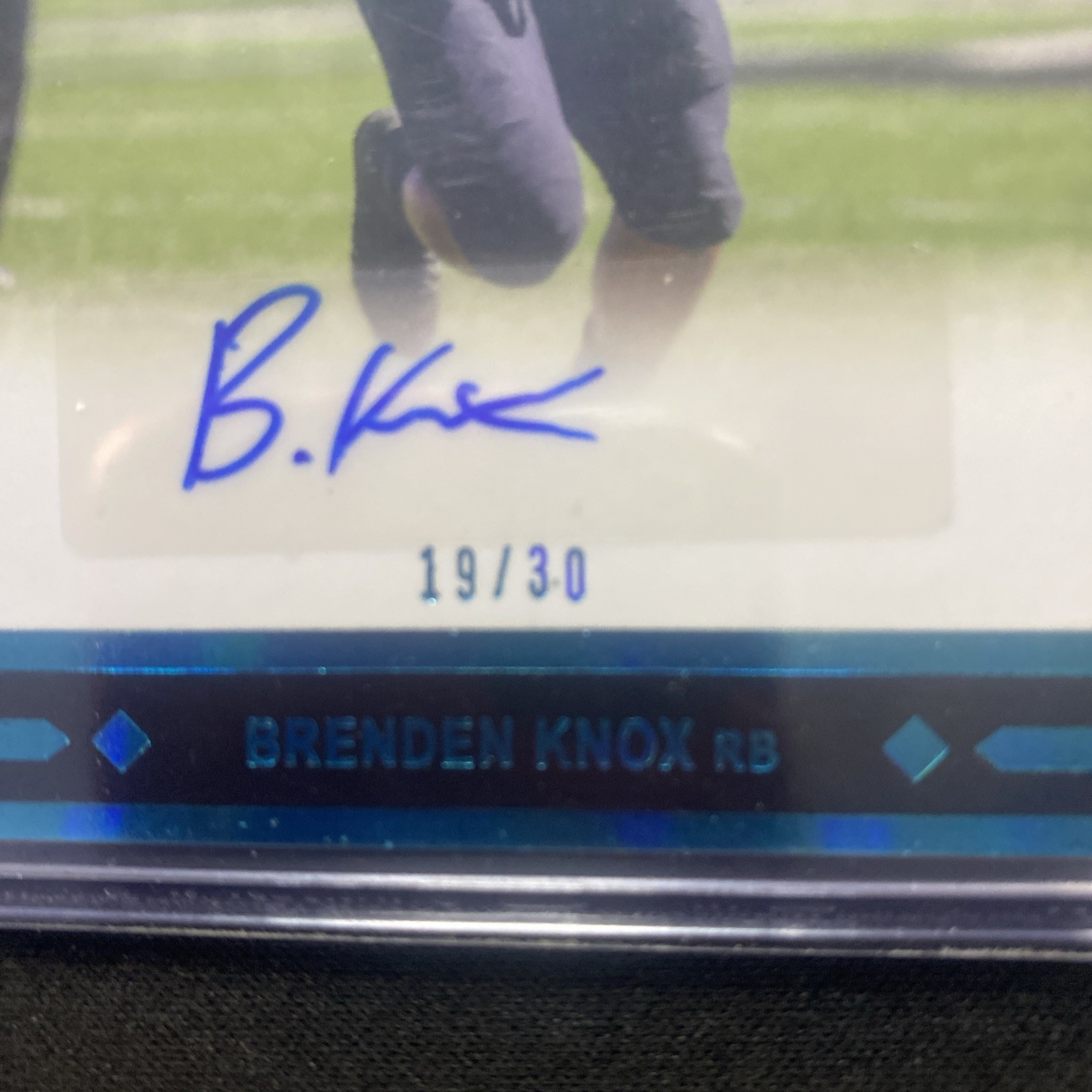 2021 Leaf Ultimate Draft Brenden Knox #GLR-BK1 Blue Auto RC 10/30