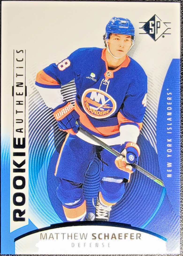 2025-26 Sp – Rookie Authentics Matthew Schaefer #111 Blue (RC)