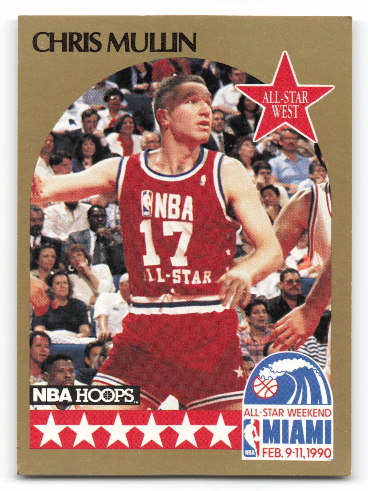 1990-91 NBA Hoops #22 CHRIS MULLIN Golden State Warriors ALL-STAR !!!