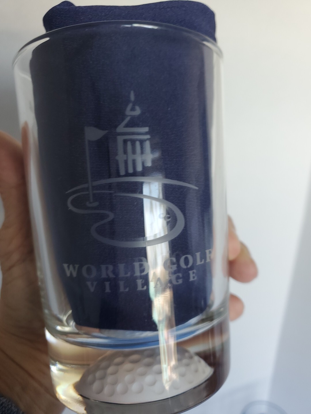 4x World Golf Village Bar Drink 3D Golf Ball Base Etched