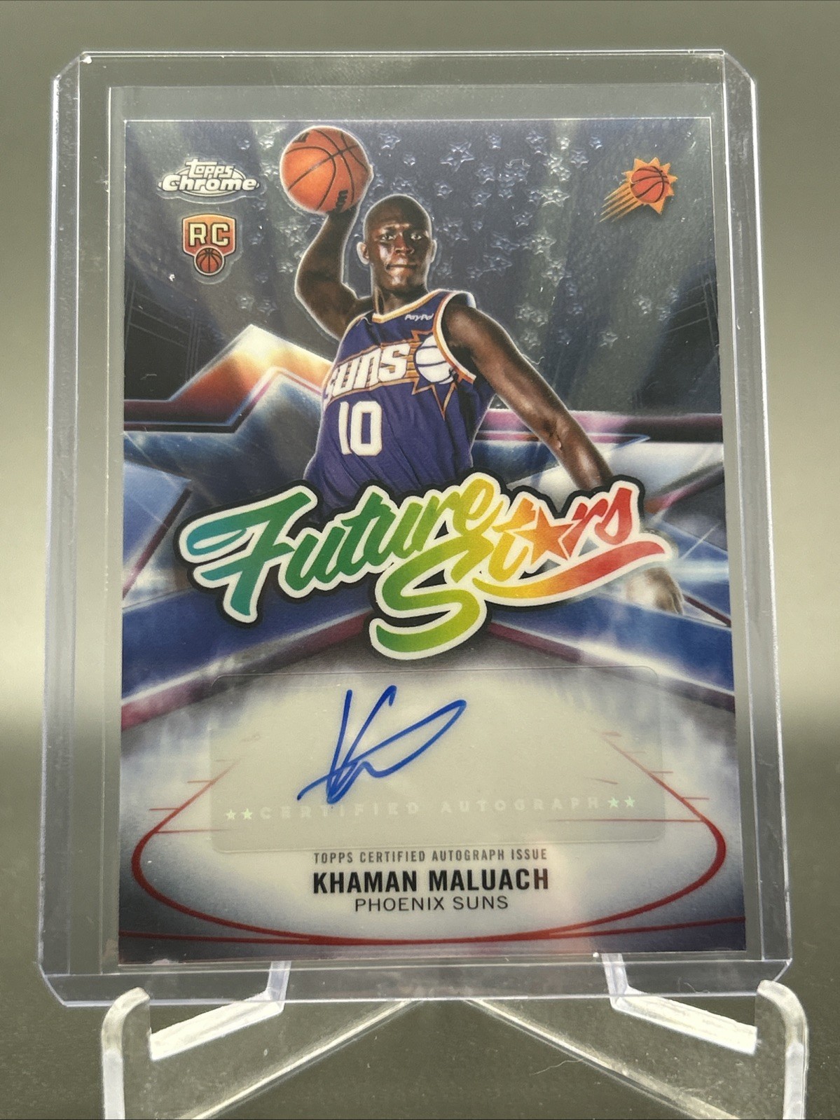 2025-26 Topps Chrome Future Stars Autograph #FS-KM Khaman Maluach RC Auto I#096