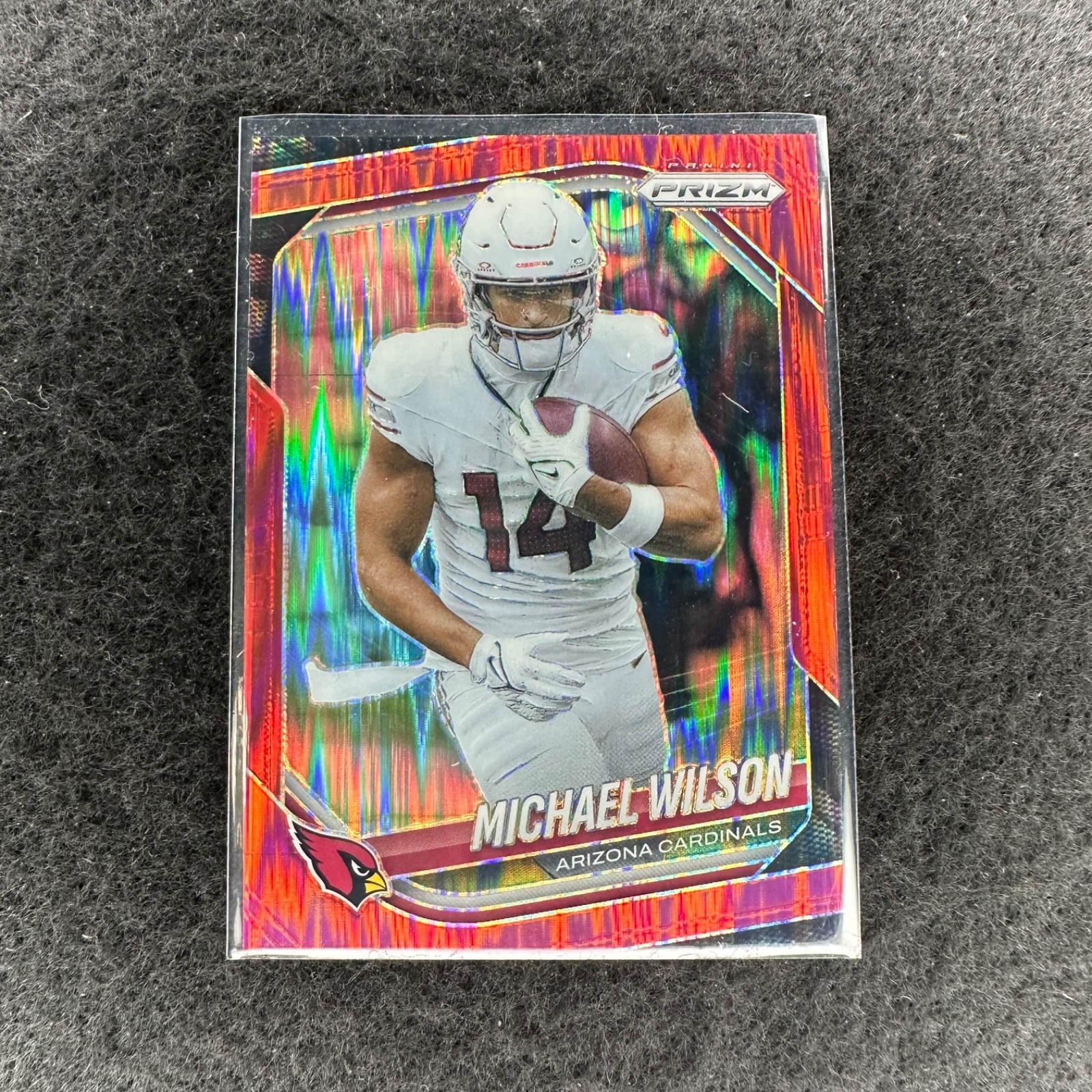 MICHAEL WILSON 2025 PANINI PRIZM FOOTBALL RED WAVE CARDINALS /149