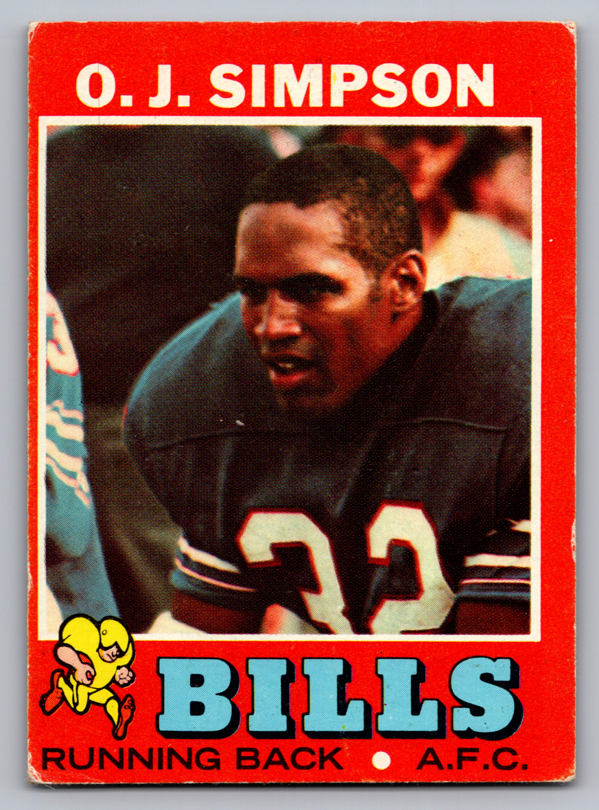 1971 TOPPS #260 O. J. SIMPSON BUFFALO BILLS