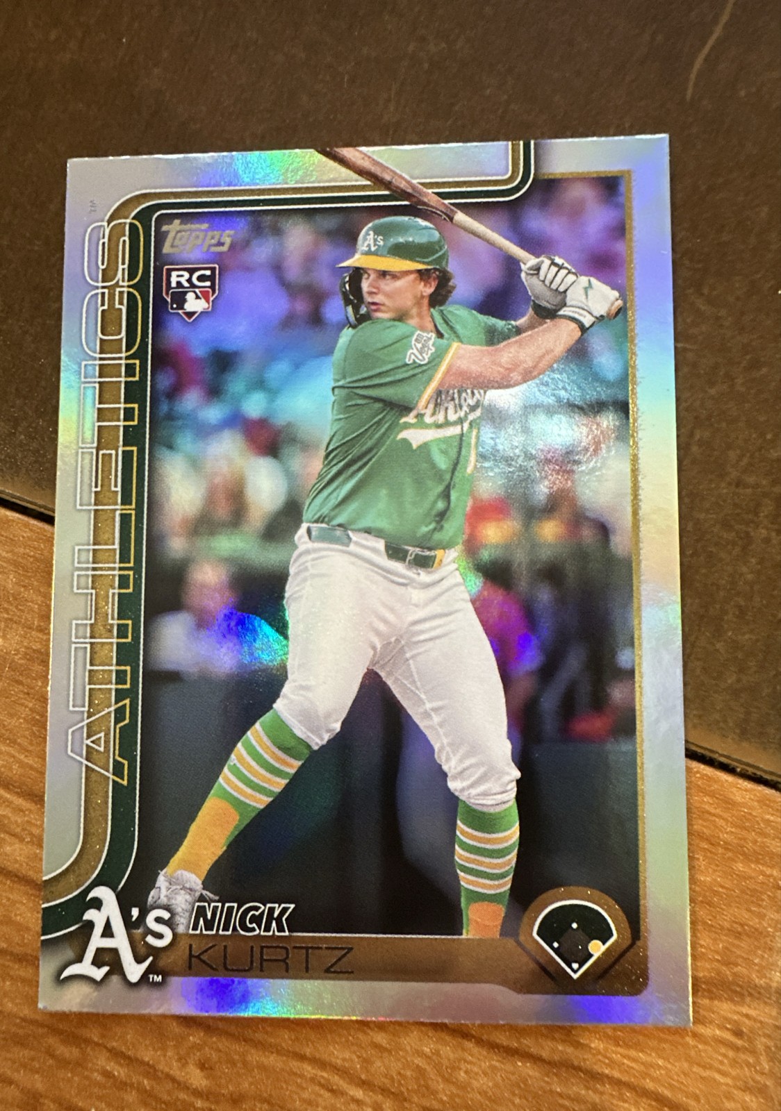 2025 Topps Update Series – Nick Kurtz #US201 Rainbow Foil (RC)