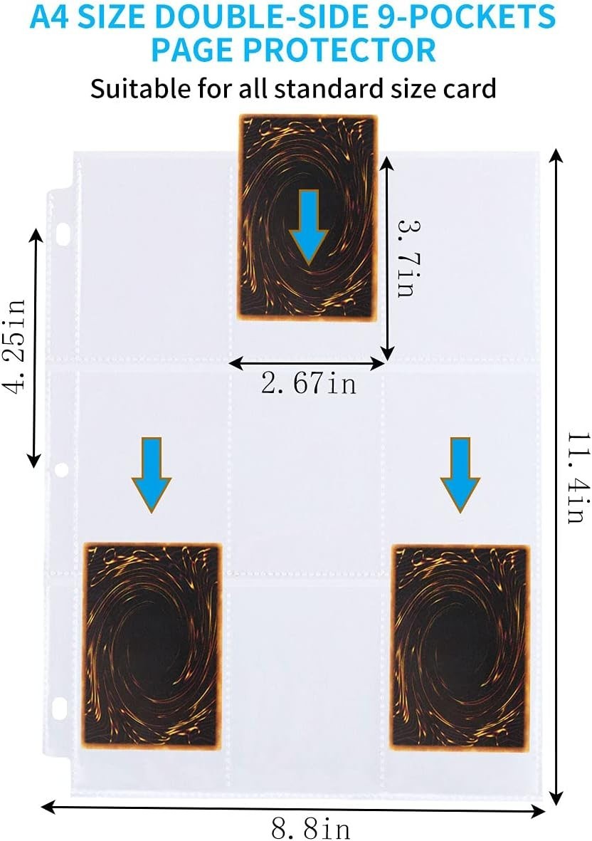 Acid-Free 9 Pocket Page Sleeves – Protection for Your Card Collection