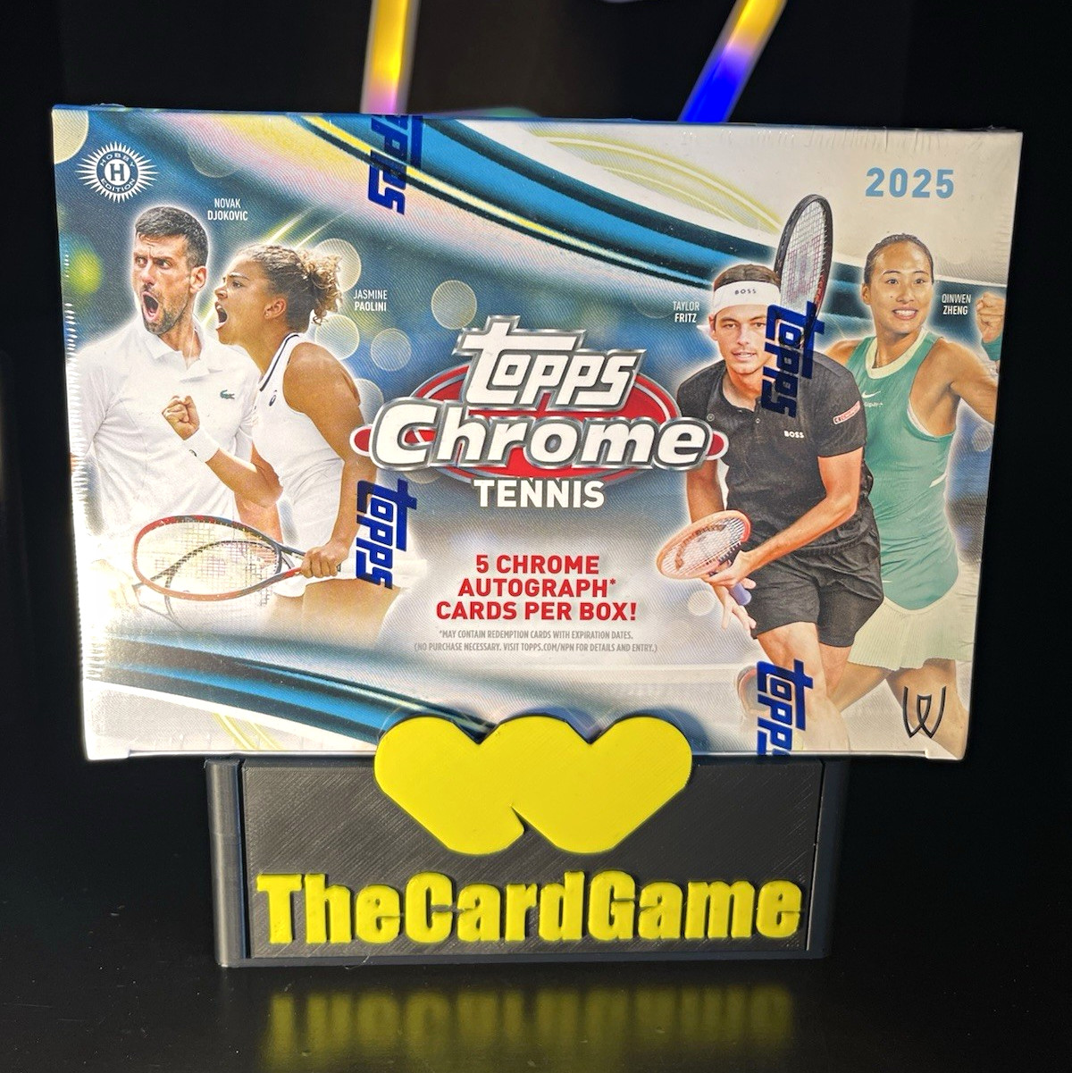 2025 Topps Chrome Tennis Box 5 Chrome Autographs Per Box