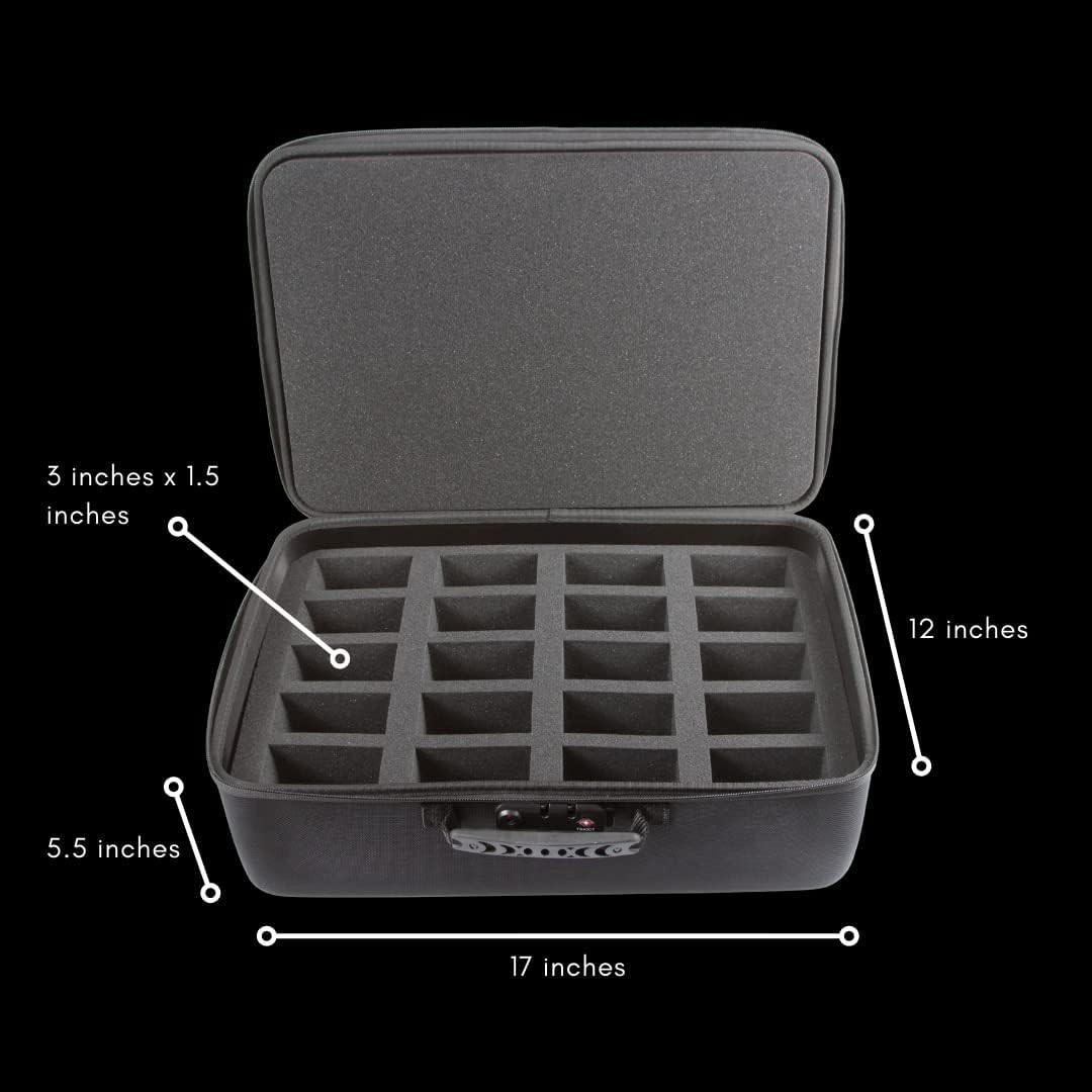 Lockable Sports Card Deck Box Fits Up to 400 Sleeved Cards