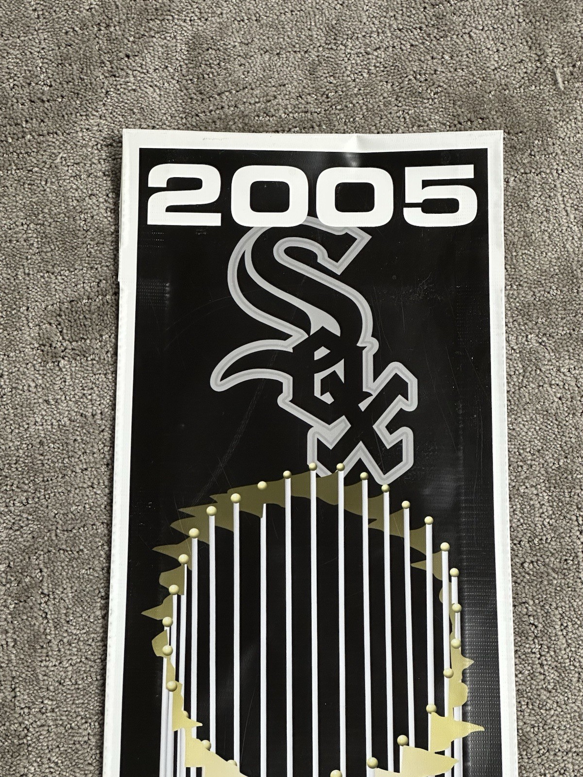 Wow 2005 Chicago White Sox World Series Champions Trophy Original 30 x 10 Banner