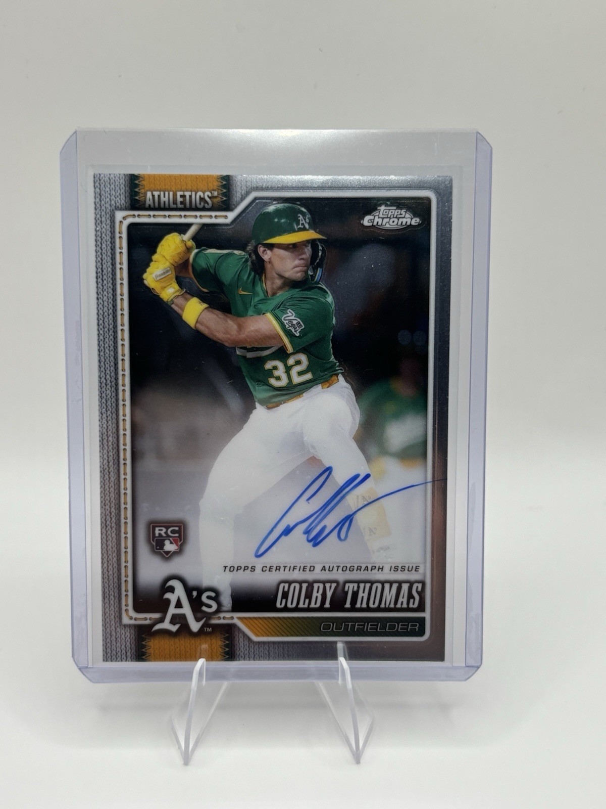 2026 Topps Chrome Colby Thomas Rookie Auto #RA-CT Athletics