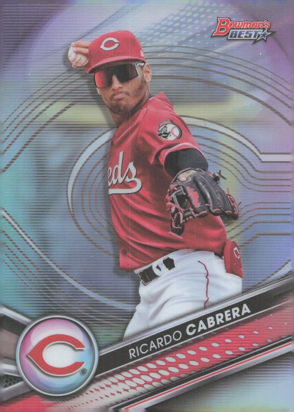 2022 Bowman’s Best #TP-18 Top Prospects Refractor – Ricardo Cabrera Reds