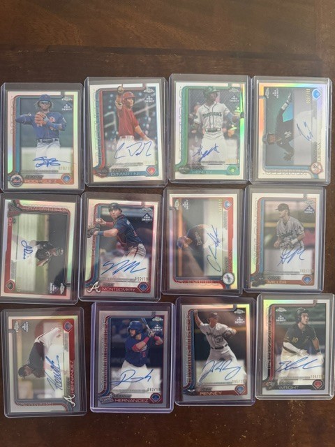 2025 Topps Pro Debut LOT OF 140 AUTOS! FUTURE STARS! ORANGE!GOLD! RED! BLACK!