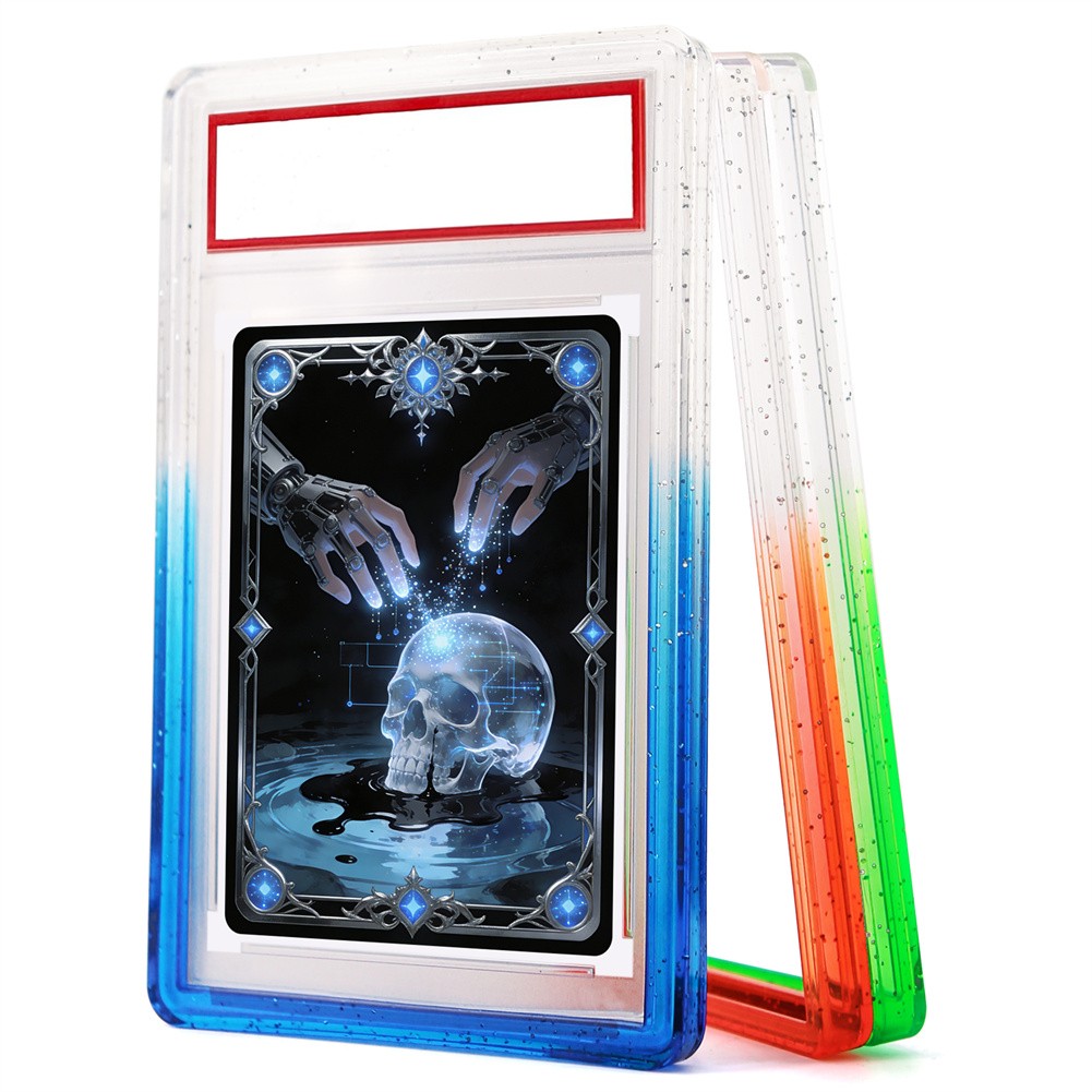 3-30 Pack Gradient For PSA Graded Card TPU Slab Bumper Guard Protector Stackable