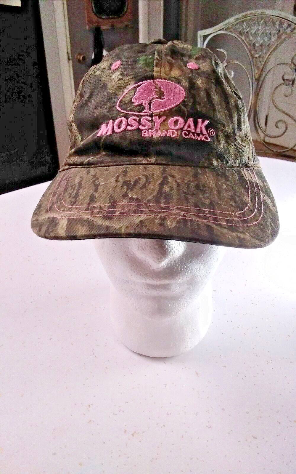 Mossy Oak Logo Women Brand Camo Pink Embroidered Adjustable