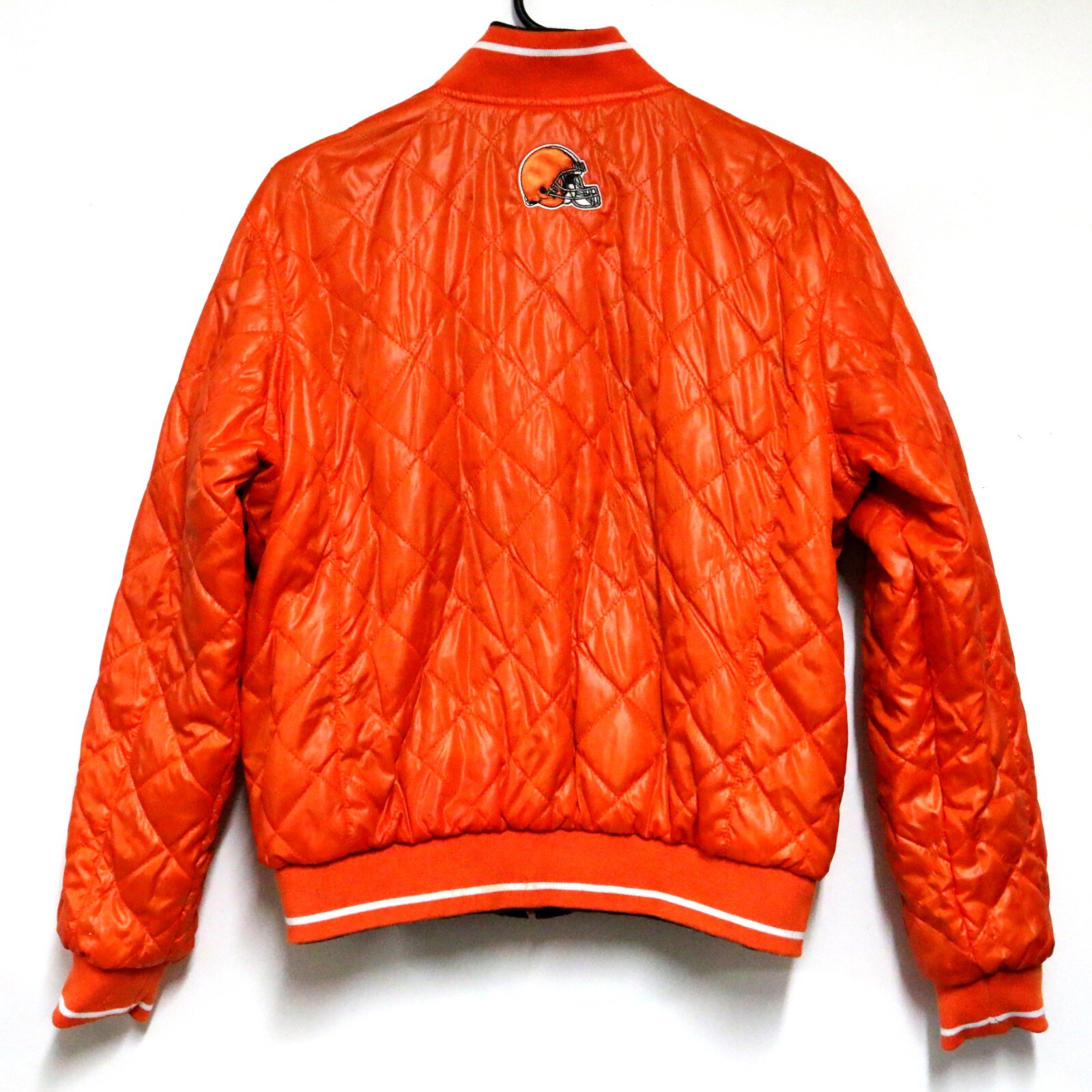 VTG G-III NFL Cleveland Browns Full Zip Reversible Quilted Jacket Womens XL