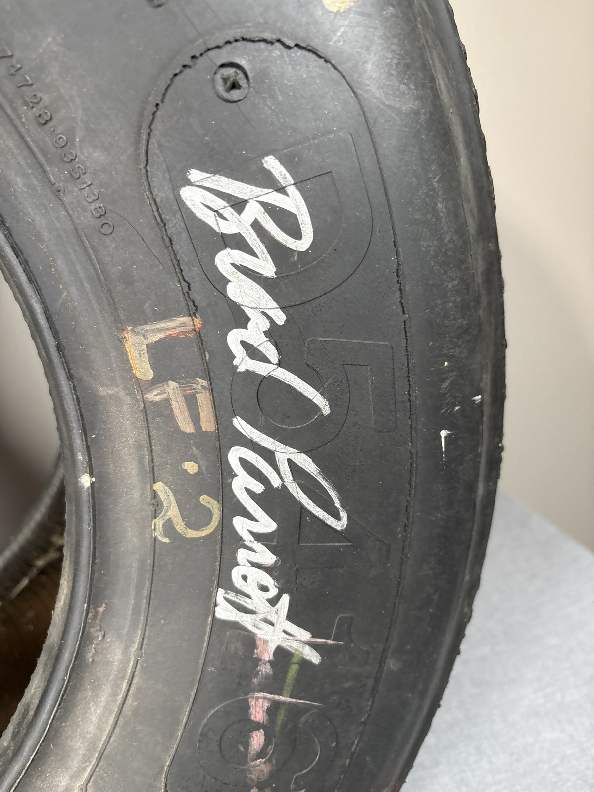 VTG Darrell Waltrip NASCAR Race Used Tire Signed By Buddy, Todd Parrott & More