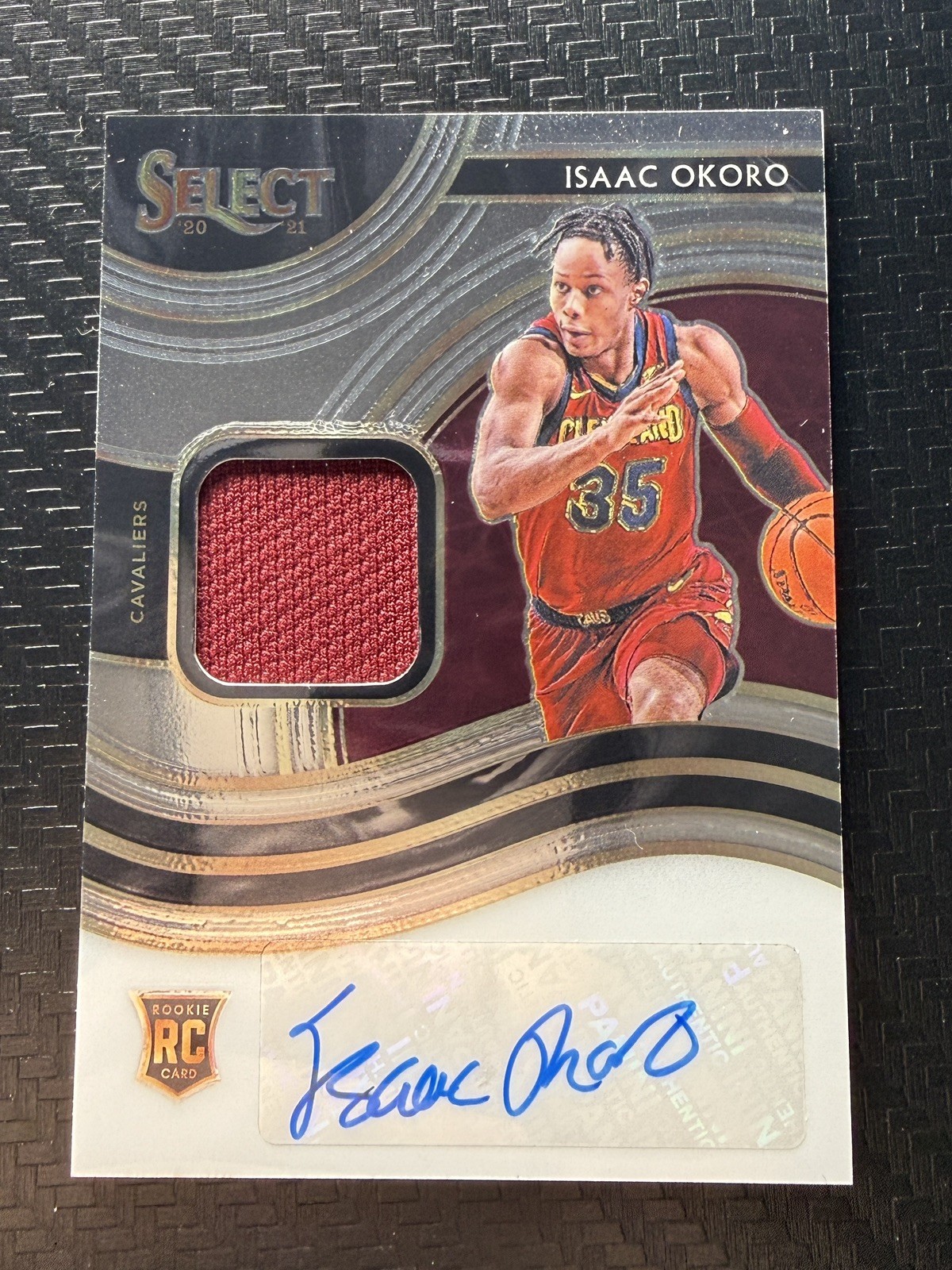 2020-21 Panini Select – Rookie Jersey Autographs Isaac Okoro #RJA-OKO /199 (AU,