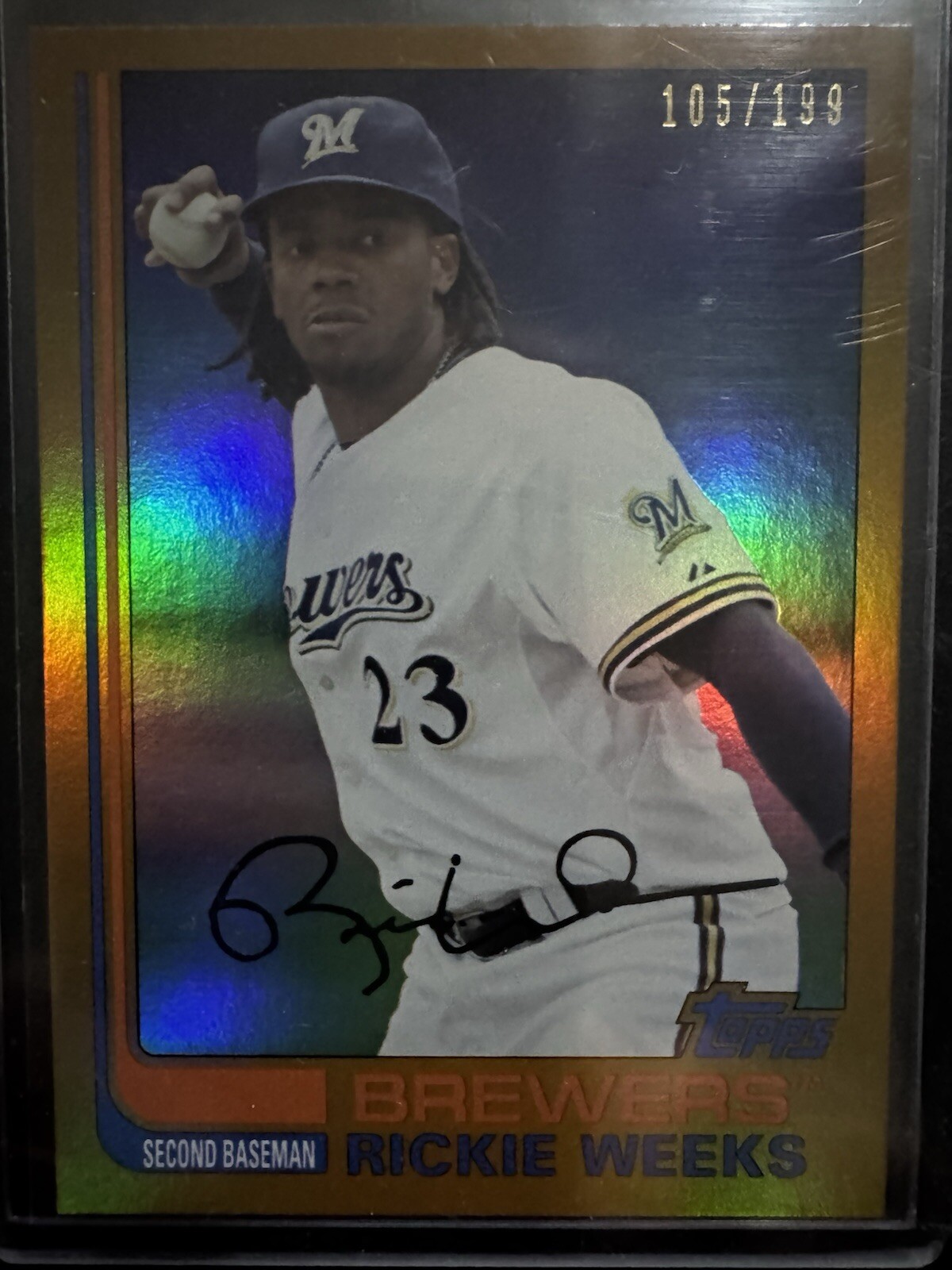 2013 Topps Archives – Gold Rainbow #67 Rickie Weeks /199