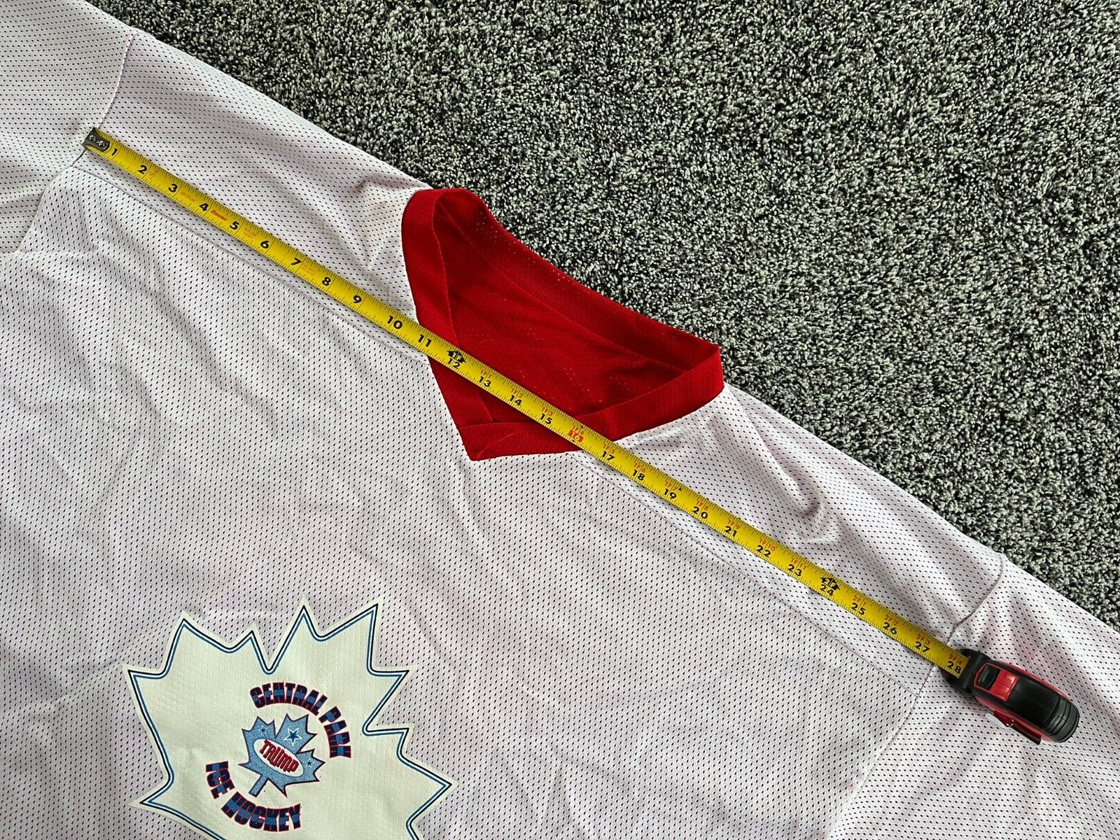 Vintage CENTRAL PARK Trump Reversible Red-White Ice Hockey Jersey #87 Size L/XL?