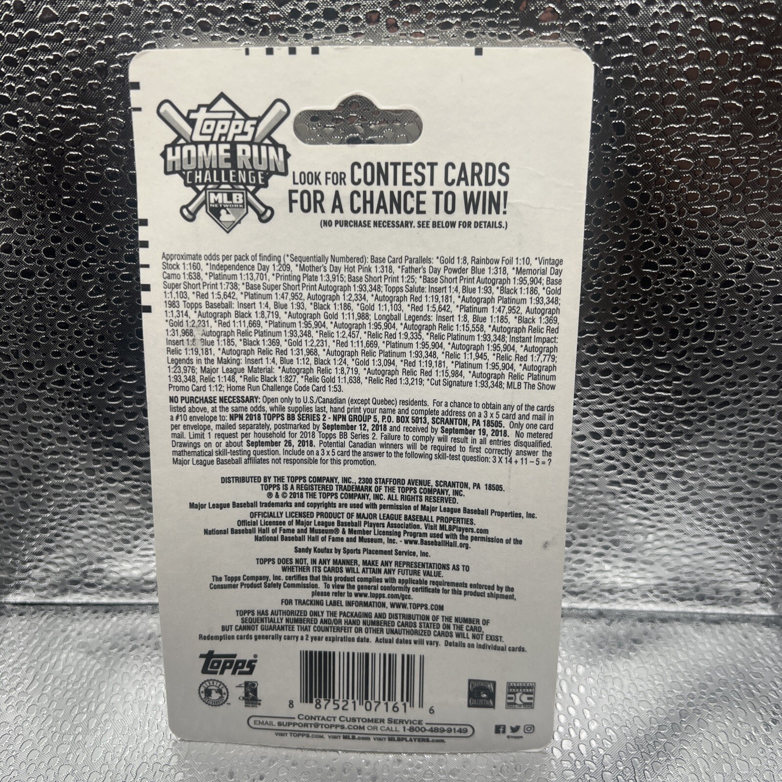 2018 Topps Series 2 Blister Pack + Purple Parallel Ohtani, Acuña, Soto Rookie?