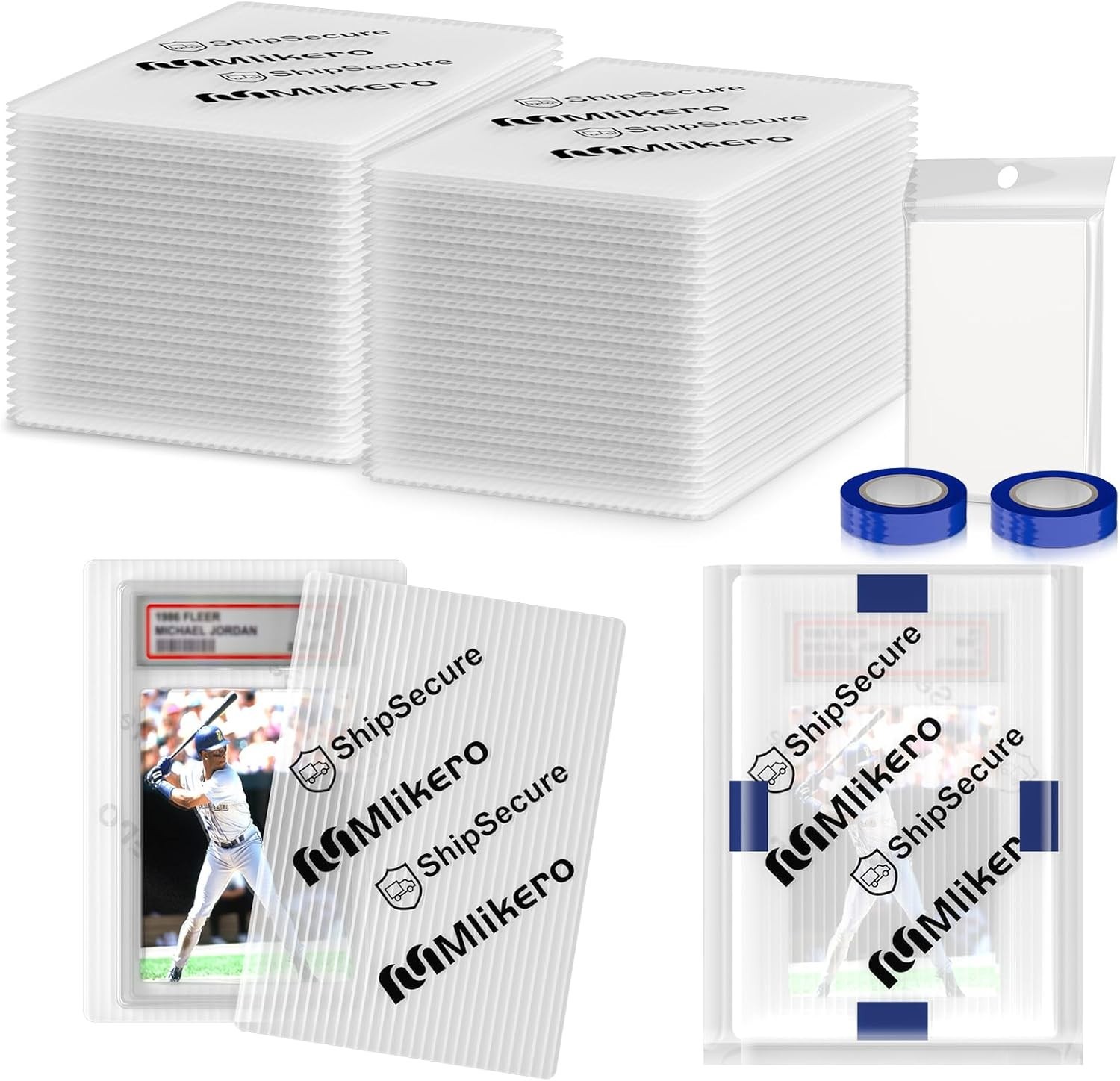 Card Protectors Trading Cards Shipping Supplies, 120-Pack 4” X 6” Graded Card