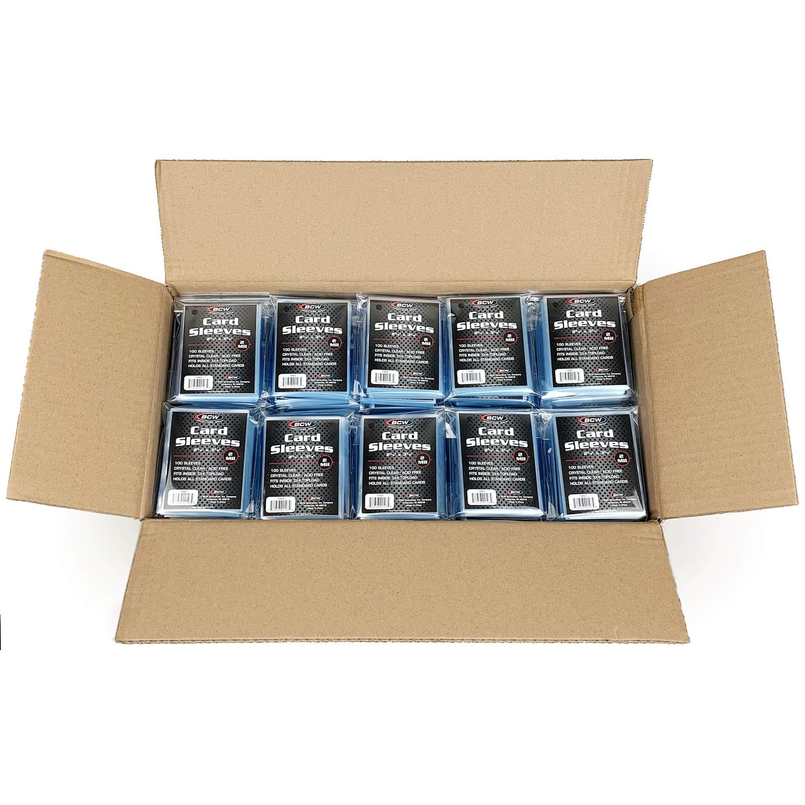 BCW Standard Card Sleeves – 2-5/8″ x 3-5/8″ – 100 Packs (10,000ct Total) | Cr…