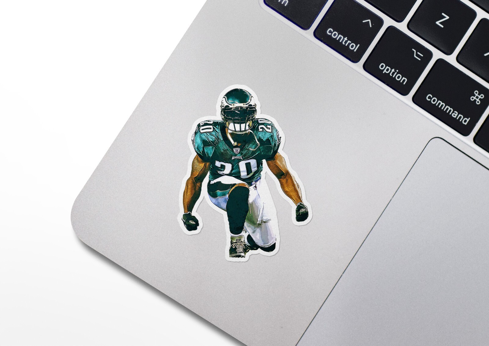 Brian Dawkins Philadelphia Eagles Glossy Sticker Vinyl Laminate, Self Adhesive