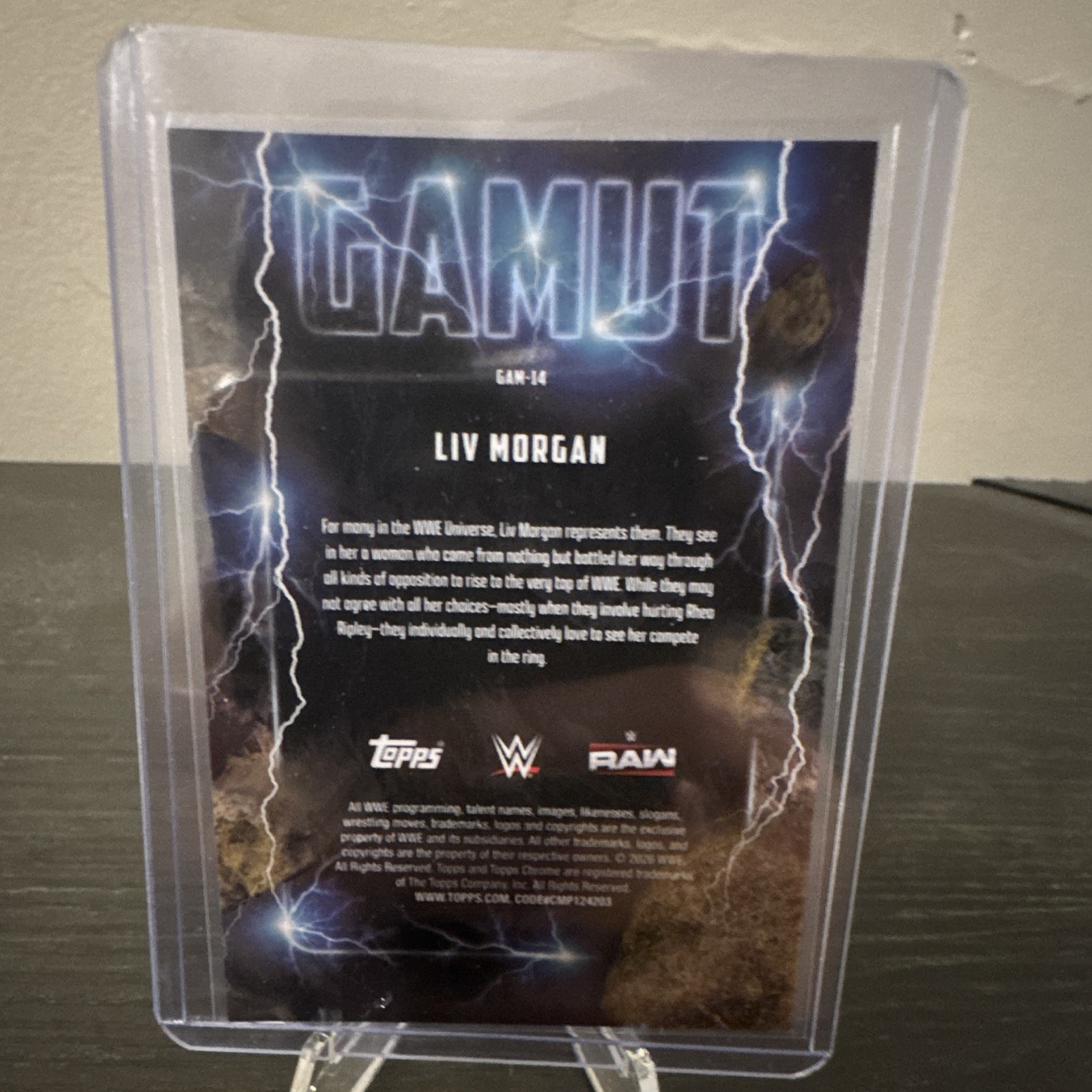 Topps Chrome WWE Wrestling Liv Morgan Gamut Case Hit #GAM-14