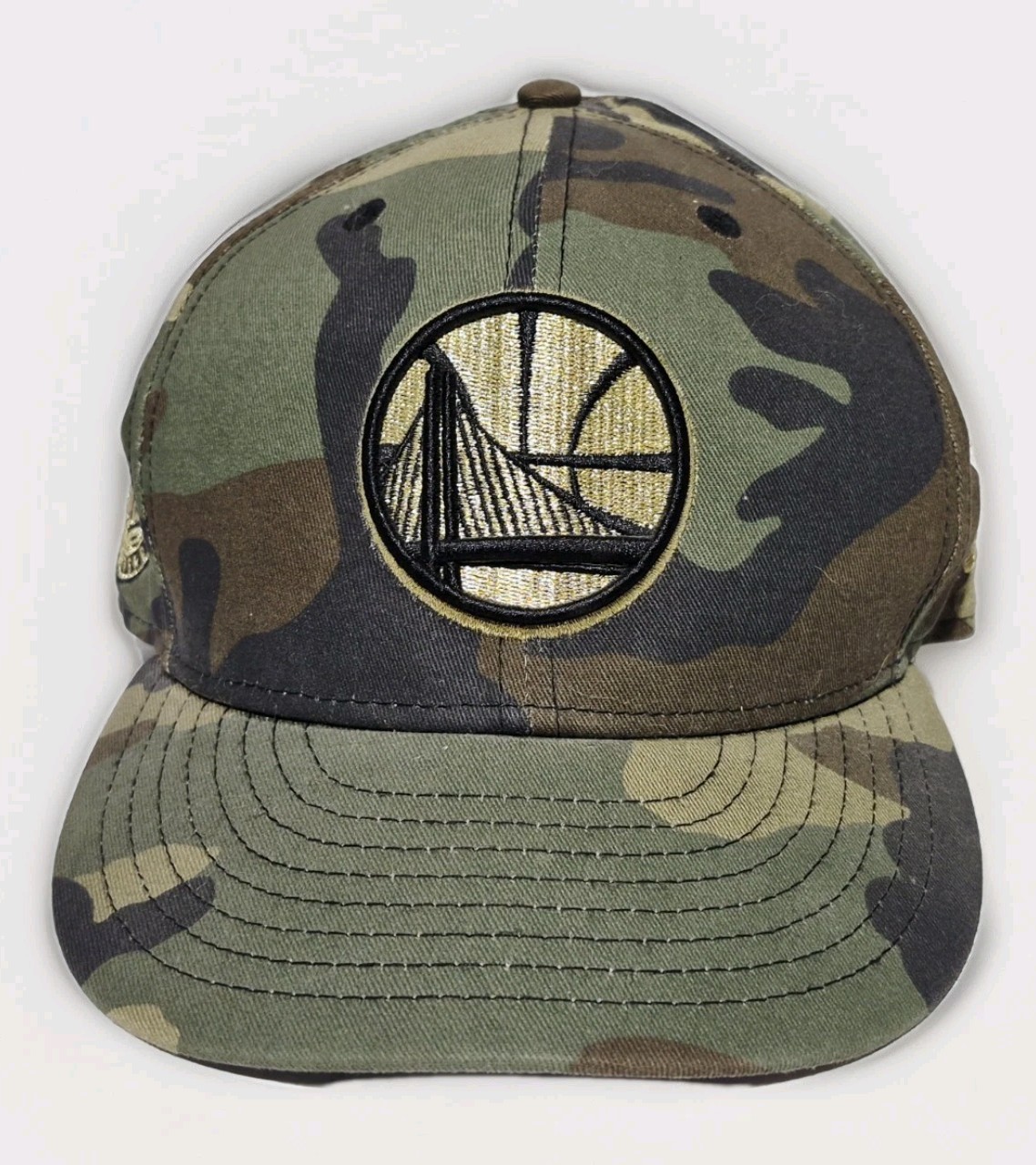 NEW ERA GOLDEN STATE WARRIORS CAMOUFLAGE CAMO NBA WESTERN CONFE SNAPBACK HAT CAP