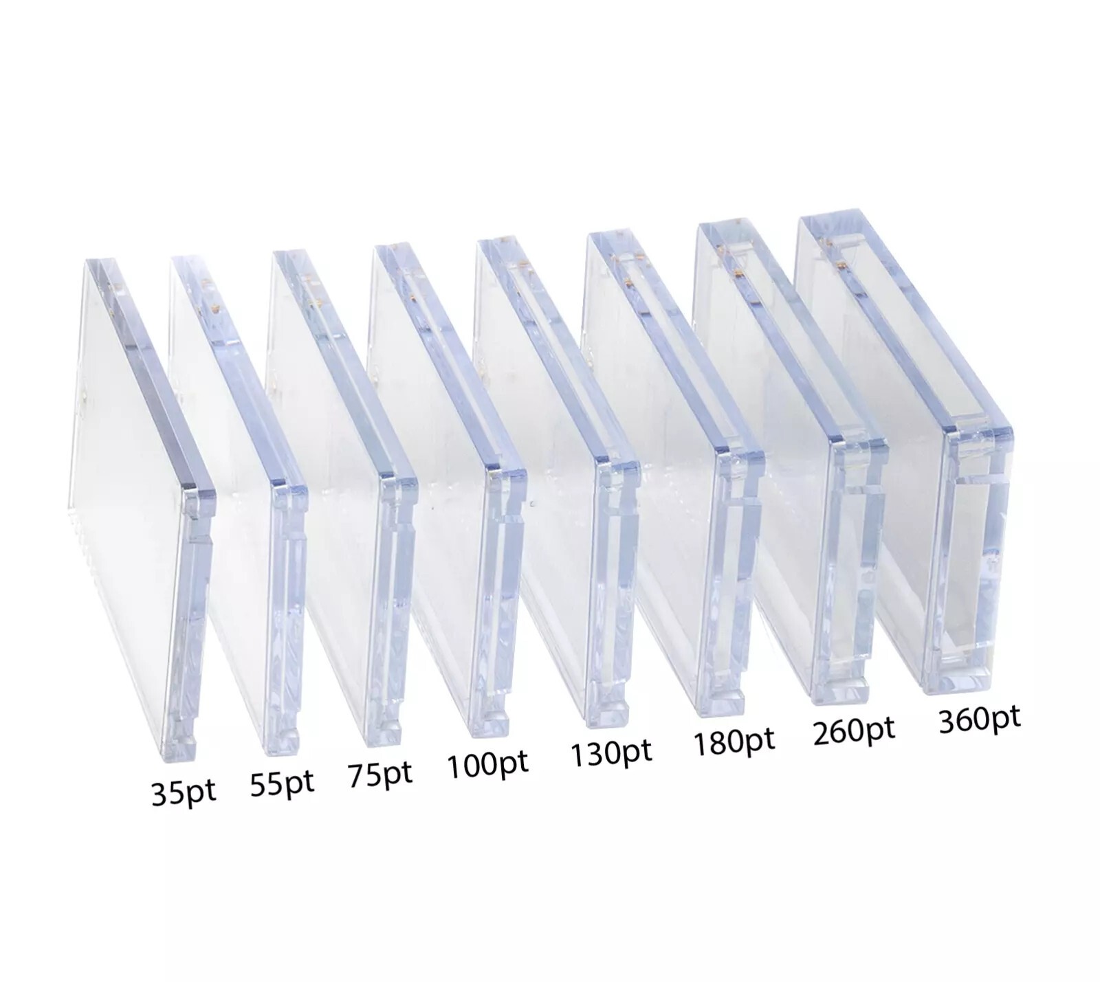 Kids Gift 35 55 75 100 180Pt Magnetic Trading Card Holders Protector Card 100PCS