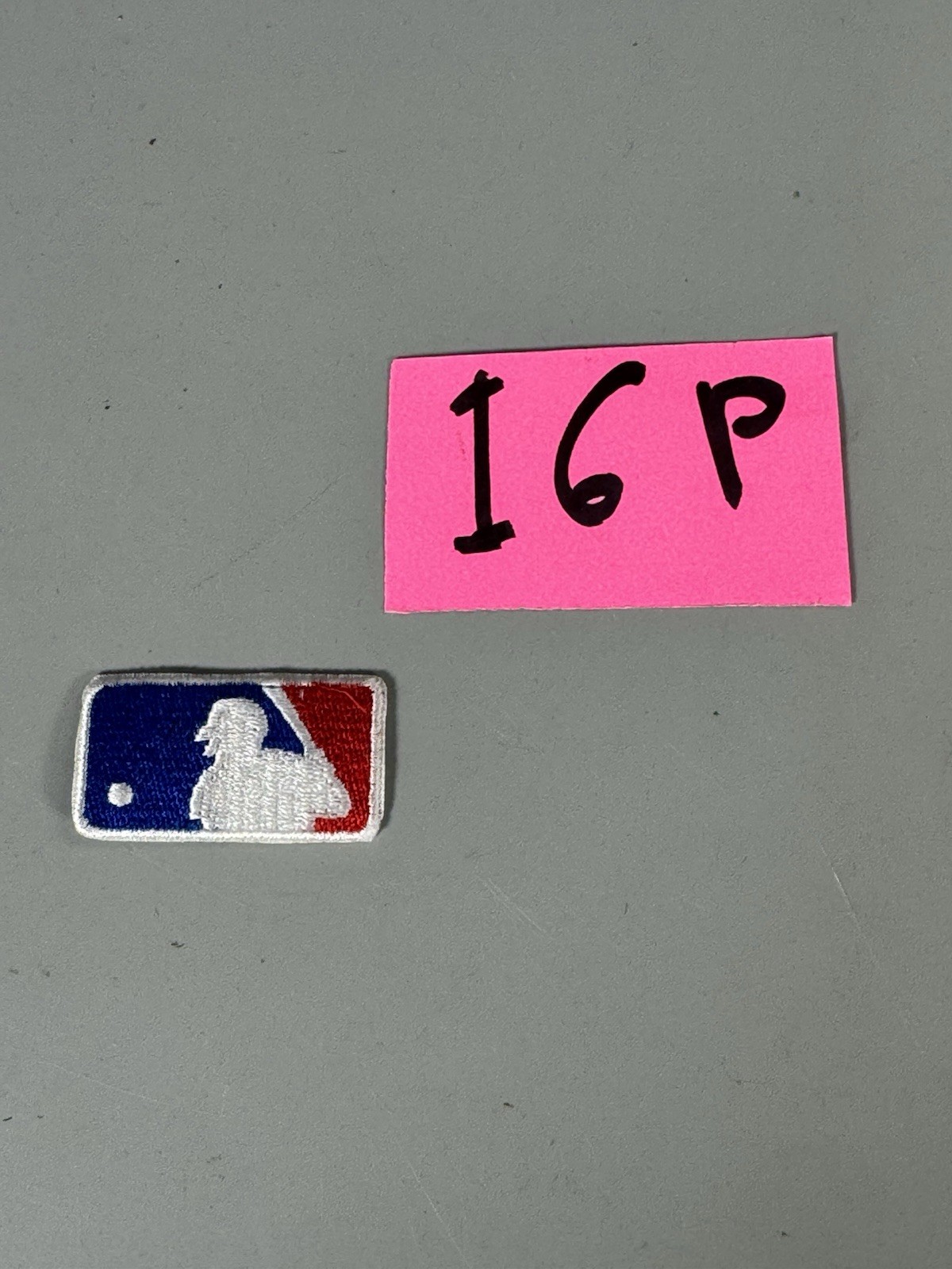 MLB LOGO PATCH EMBROIDERED BLUE AND RED IRON ON 16p