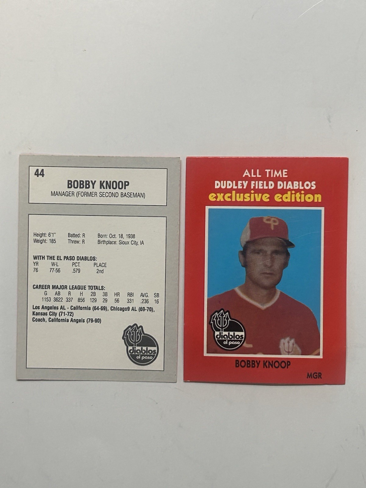 1990 All Time Dudley Field Diablos exclusive esition singles good to near mint