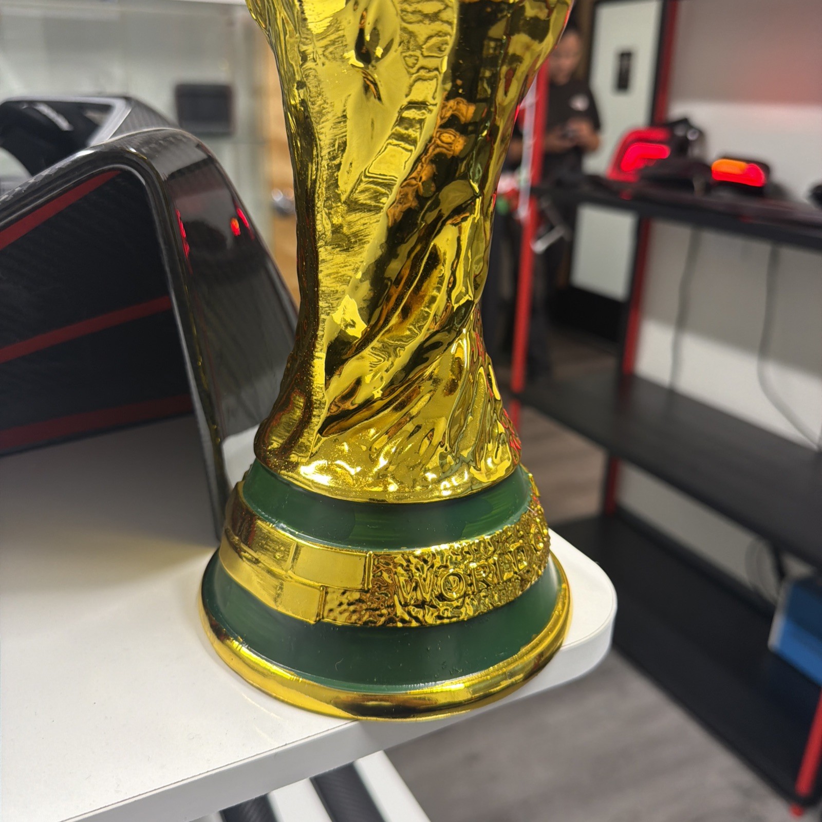 World Cup Trophy Replica 14.2in 8LB Gold Soccer Championship Award Display Decor
