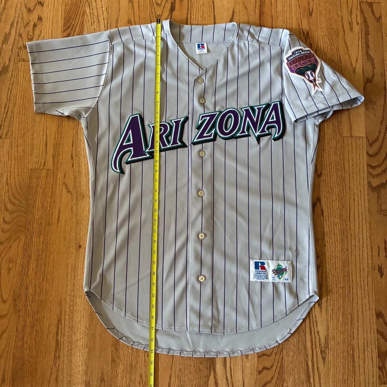 1998 Arizona Diamondbacks Russell Athletic Diamond Collection Jersey sz 44 L