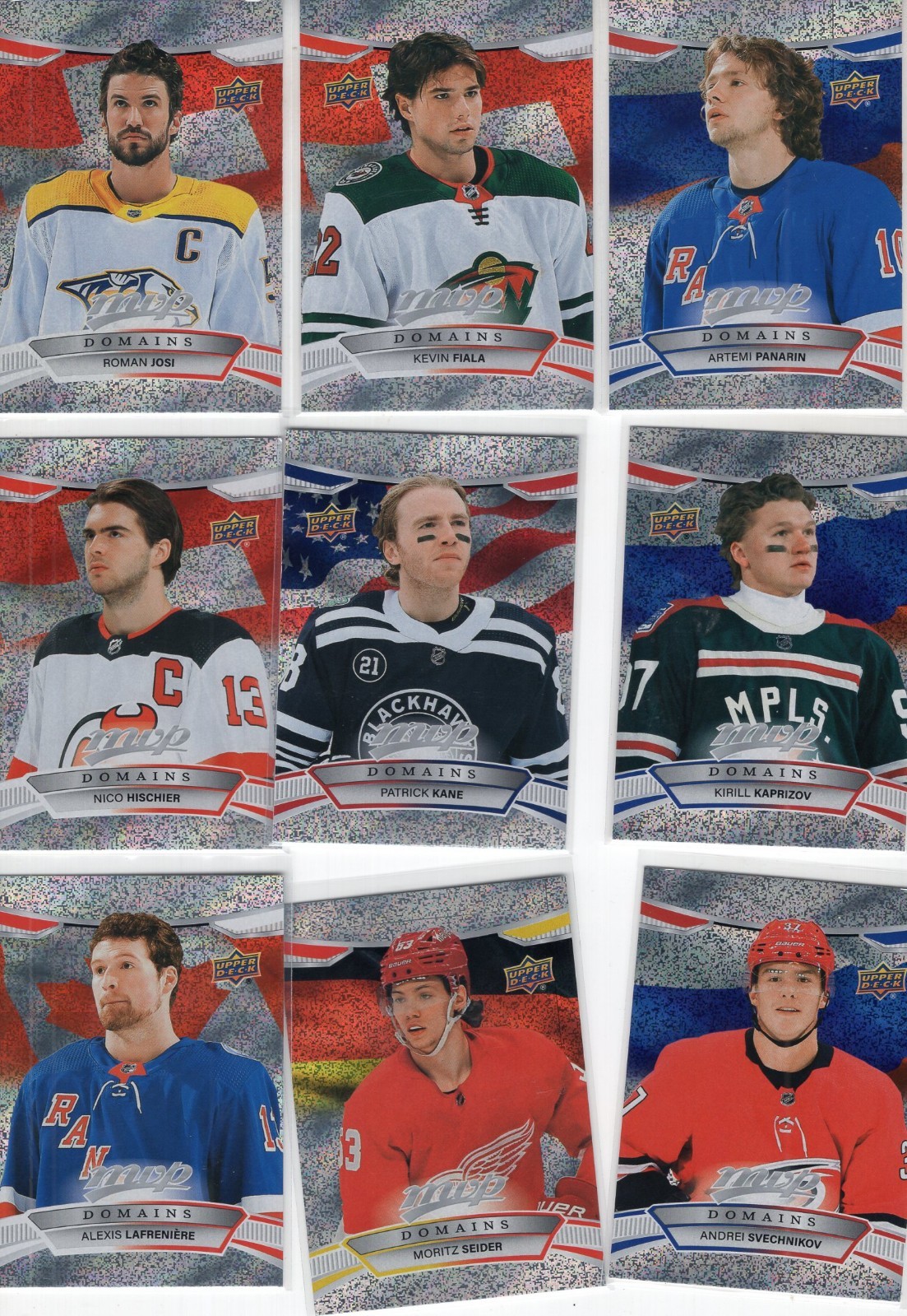 Domains Insert Set 2022-23 Upper Deck MVP Hockey Complete
