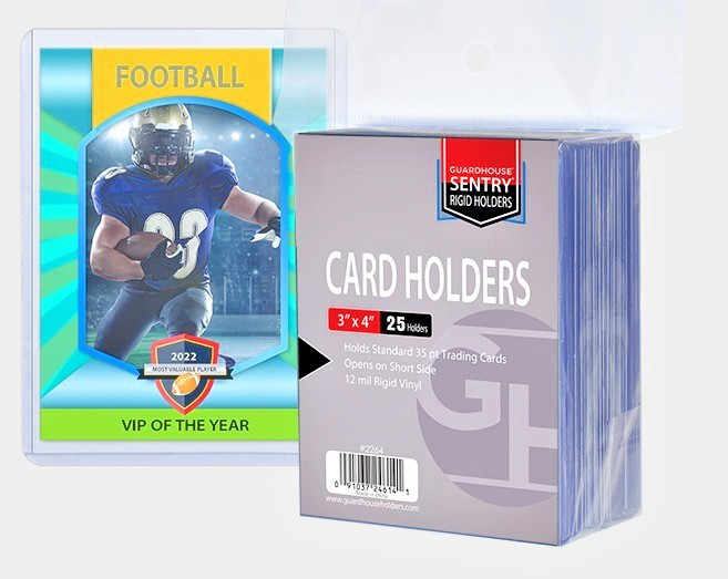 25 Card Holder Topload Guardhouse Sentry 3×4 Regular 35pt Toploader