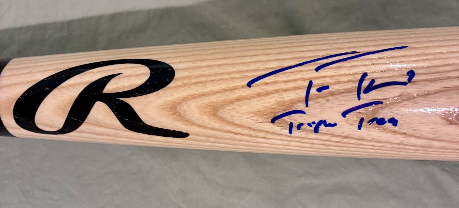 Trea Turner “Triple Trea” Beckett Auth. Autograph 34” Rawlings Pro Phillies