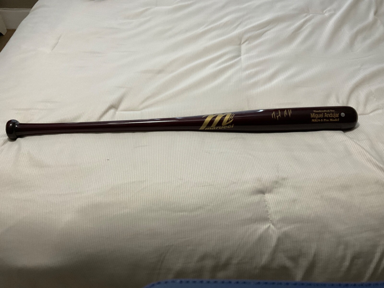 MIGUEL ANDUJAR AUTOGRAPHED SIGNED MARUCCI GAME MODEL BAT STEINER HOLOGRAM