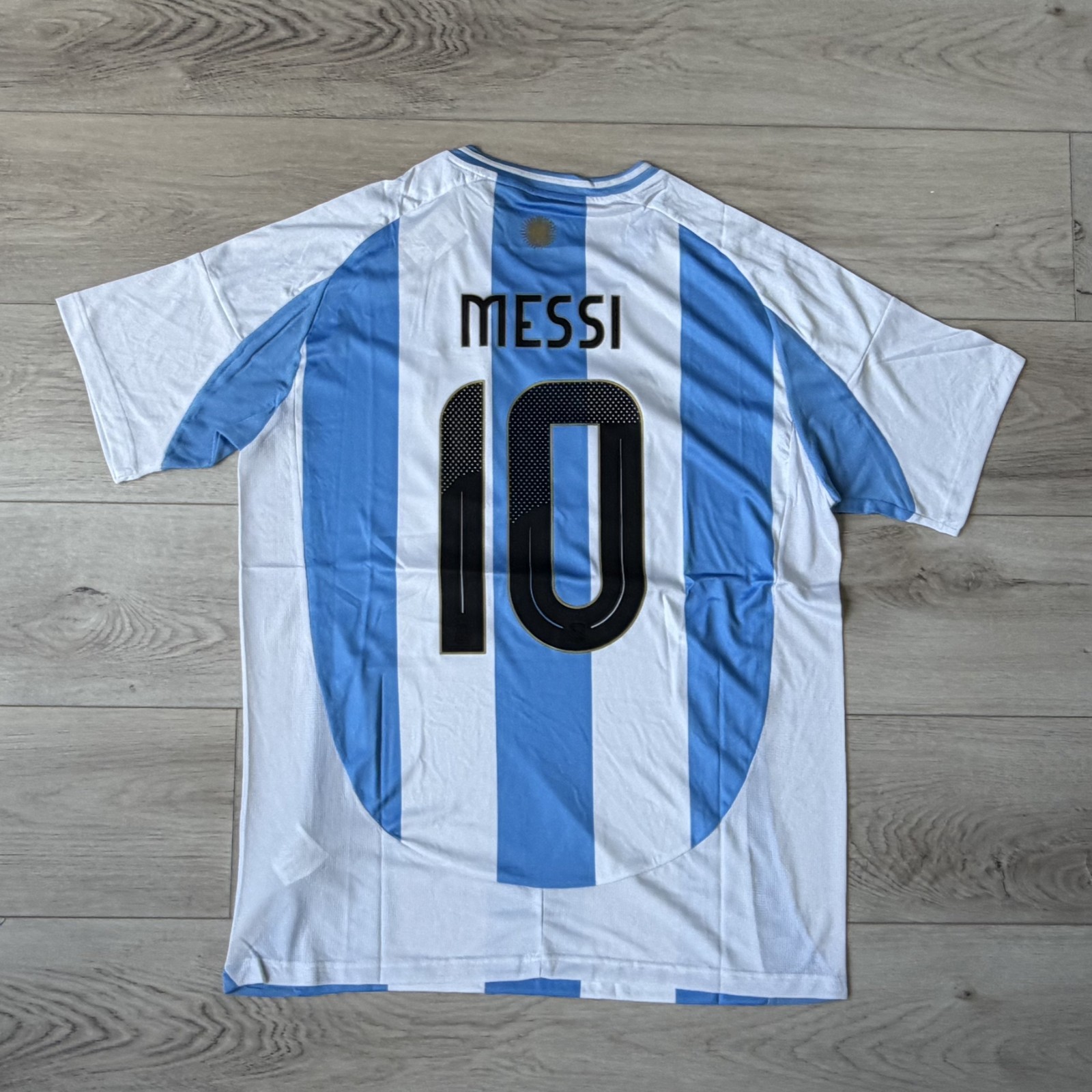 Adidas Jersey Argentina 2026 Home Messi Jersey Soccer White Icey Blue large