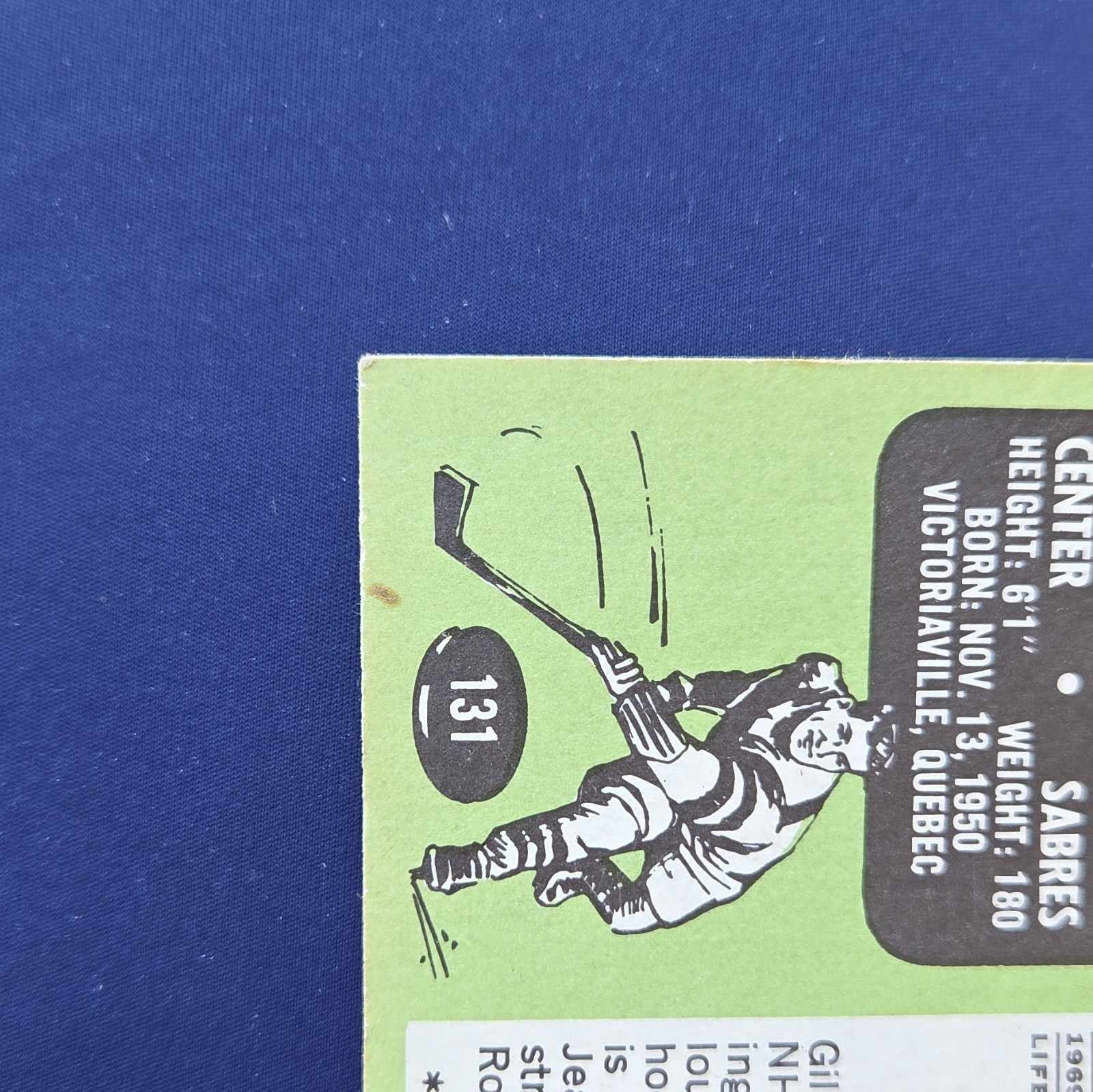 GILBERT PERREAULT – Topps 1970-71 Rookie #131 Buffalo Sabres NHL Card