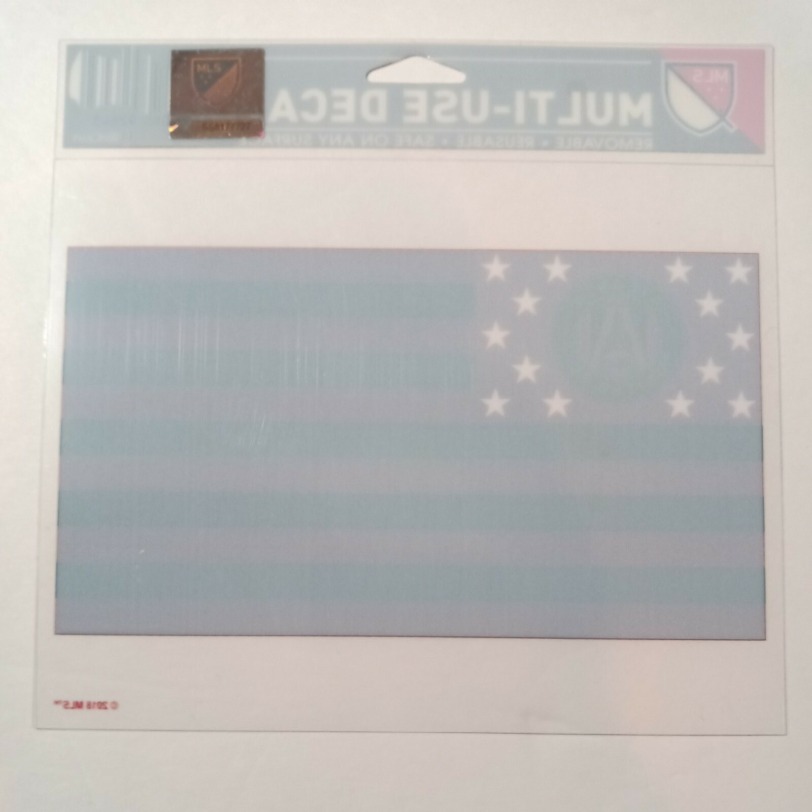 MLS Atlanta United FC Flag Sticker Decal, 14.5×11.5cm, peel and paste