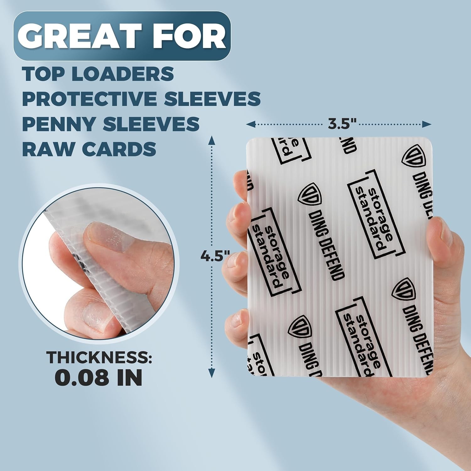 Card Shipping Protectors 510 Pack – 3.5 x 4.5 Inches