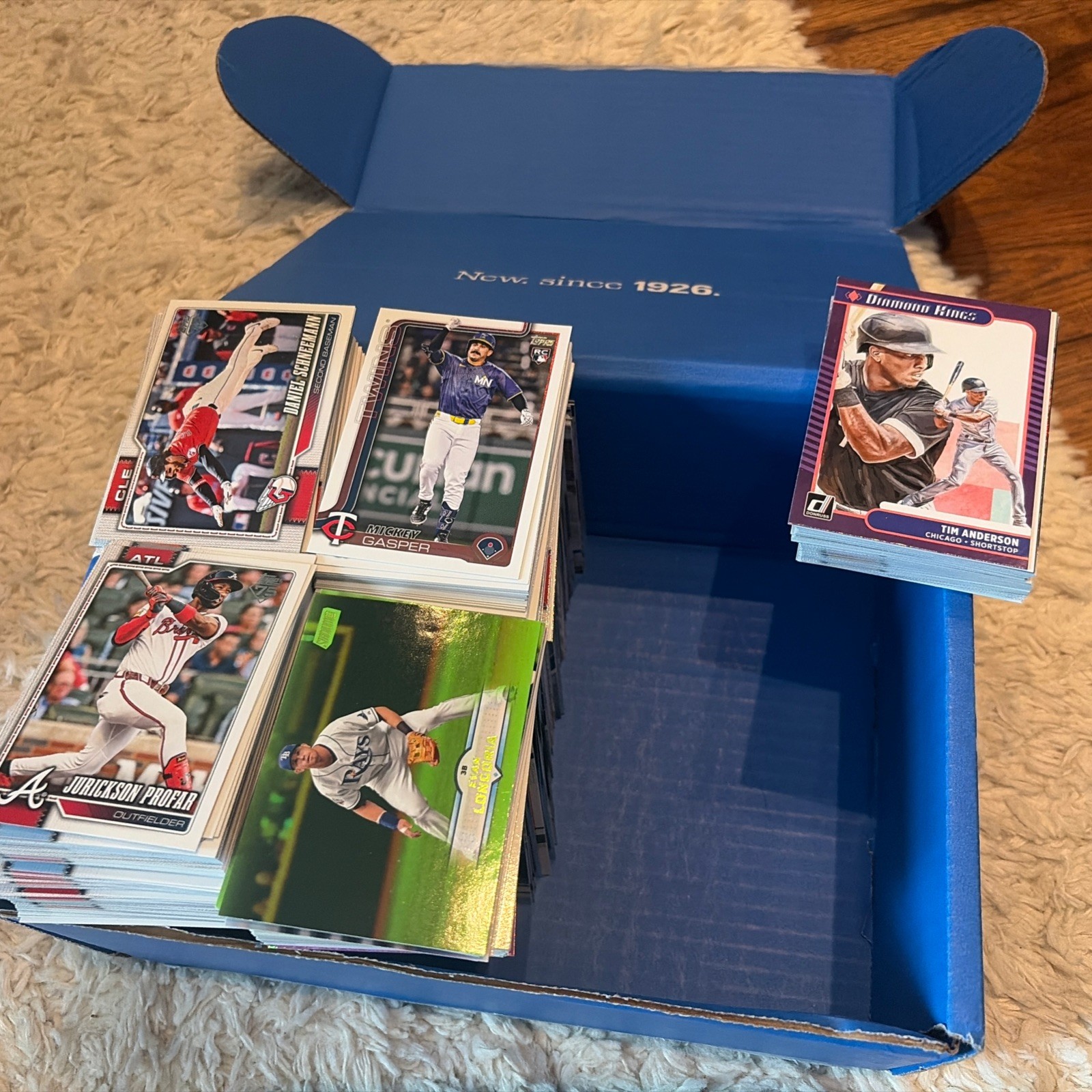 Medium Flat Rate Box of Baseball cards – 1995 to Modern *No JUNK Wax* All Brands