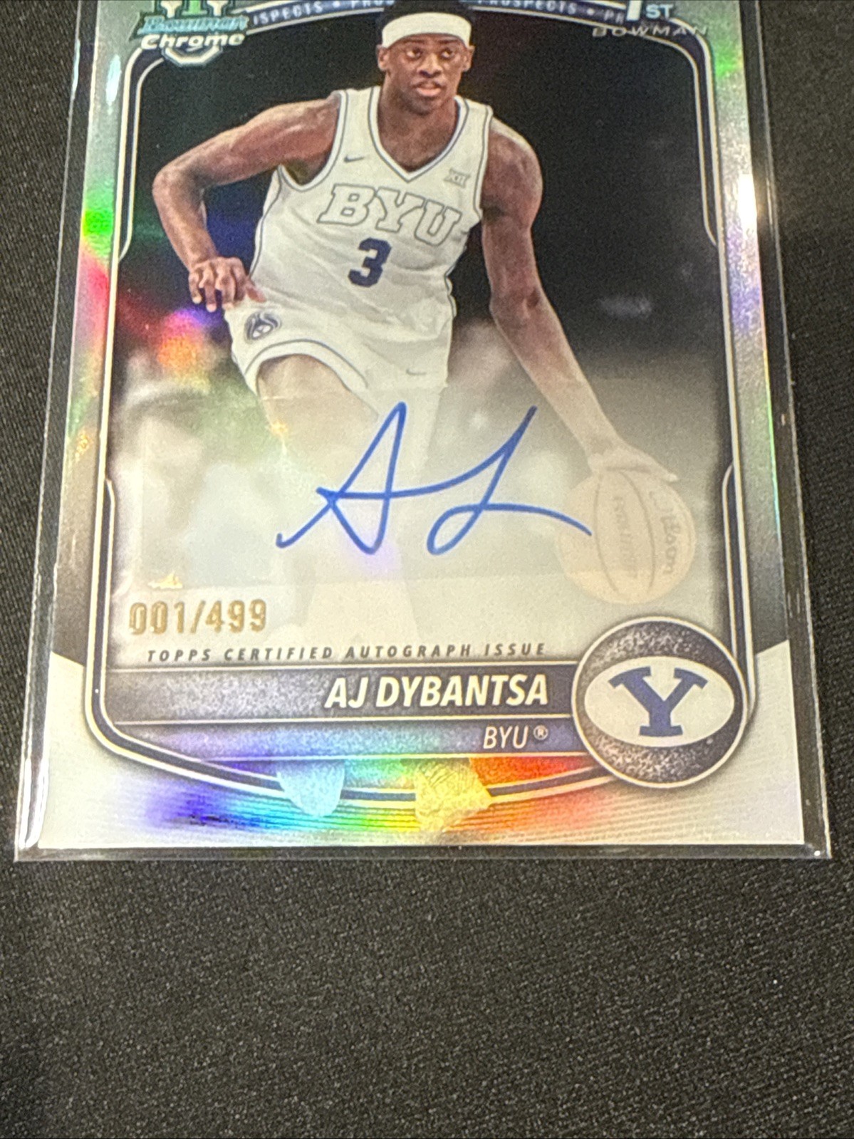 2025-26 Bowman – Chrome Prospect Autographs AJ Dybantsa Refractor 1/499