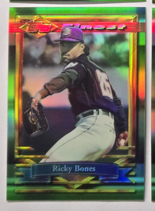 1994 TOPPS FINEST REFRACTOR 🌈 BASEBALL STEVE FINLEY DAVID NIED LOT (6)