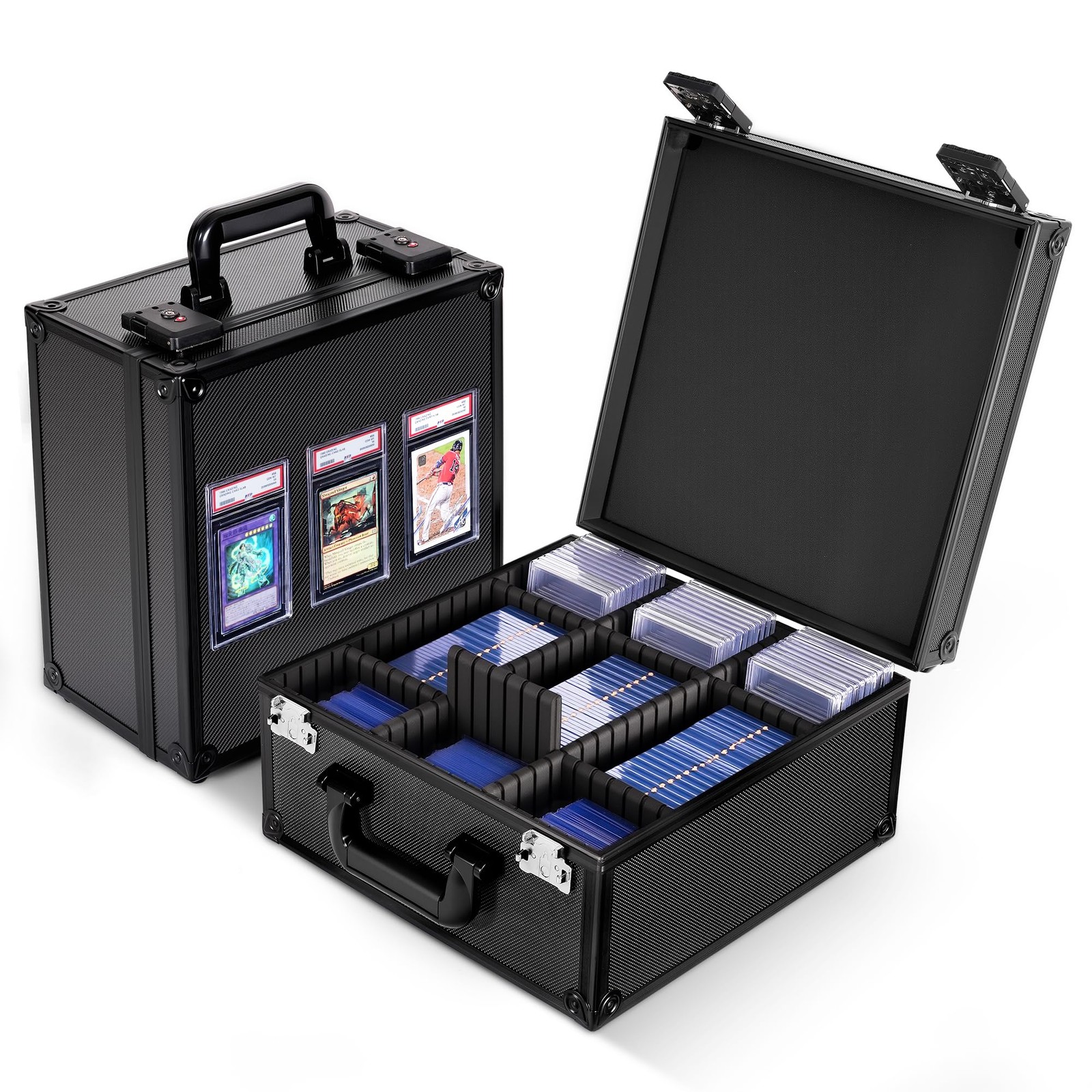 Graded Trading Sports Card Storage Case W/ Combination Lock For PSA CGC SGC