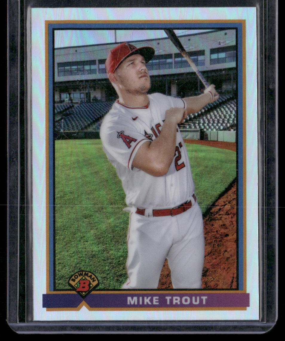 2021 Bowman Mike Trout 1991 Bowman Baseball Los Angeles Angels #91B-MT