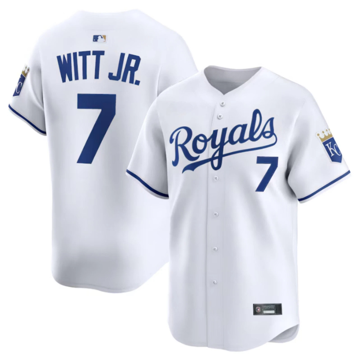 Kansas City Royals #7 Bobby Witt Jr Baseball Jersey Men Adult All Size S-5XL