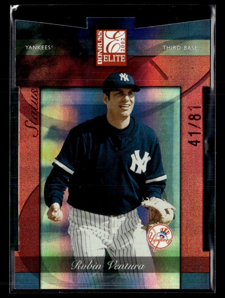 2002 Donruss Elite Robin Ventura Status /81 #149 New York Yankees FX6761