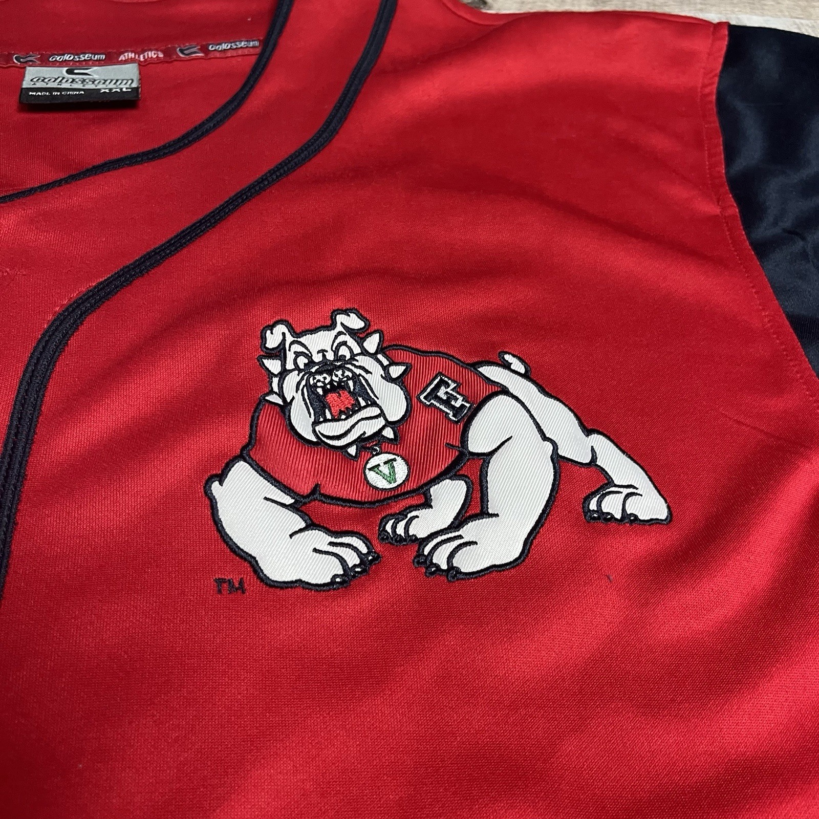 Fresno State Bulldogs Jersey Adult 2XL Red Baseball NCAA Sportswear