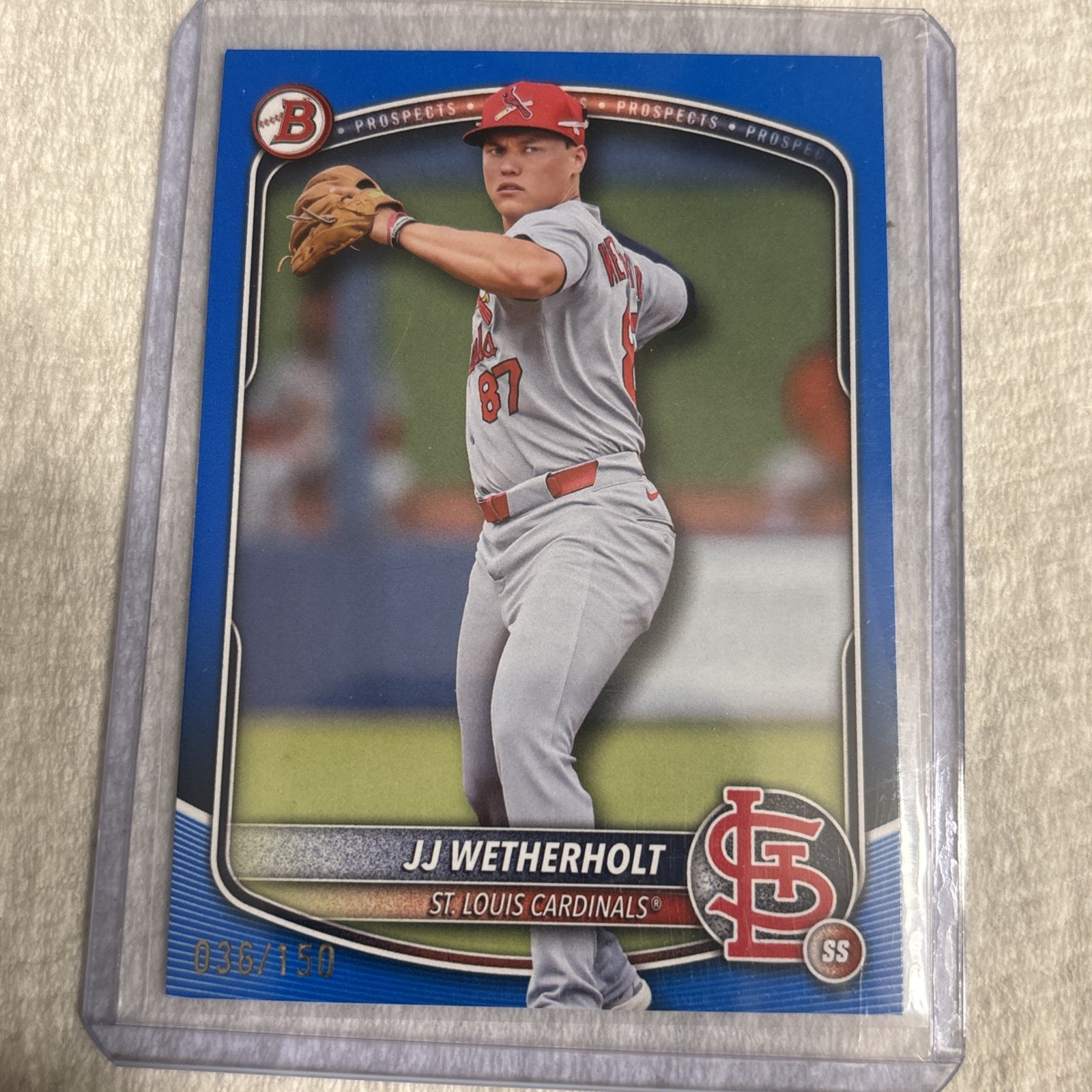 2025 Bowman Draft JJ Wetherholt #BD-145 Blue /150